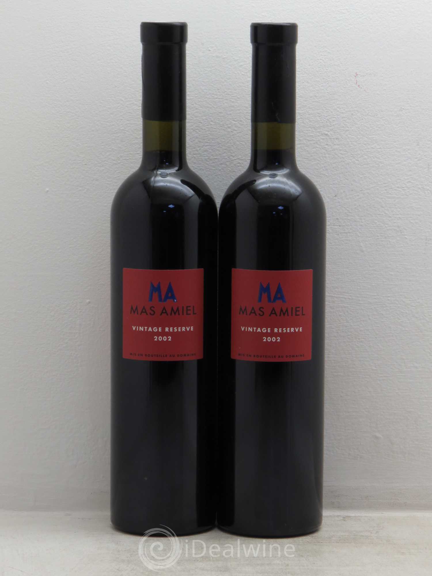Maury Mas Amiel rouge reserve vintage 2002 - Posten von 2 Flaschen - 0