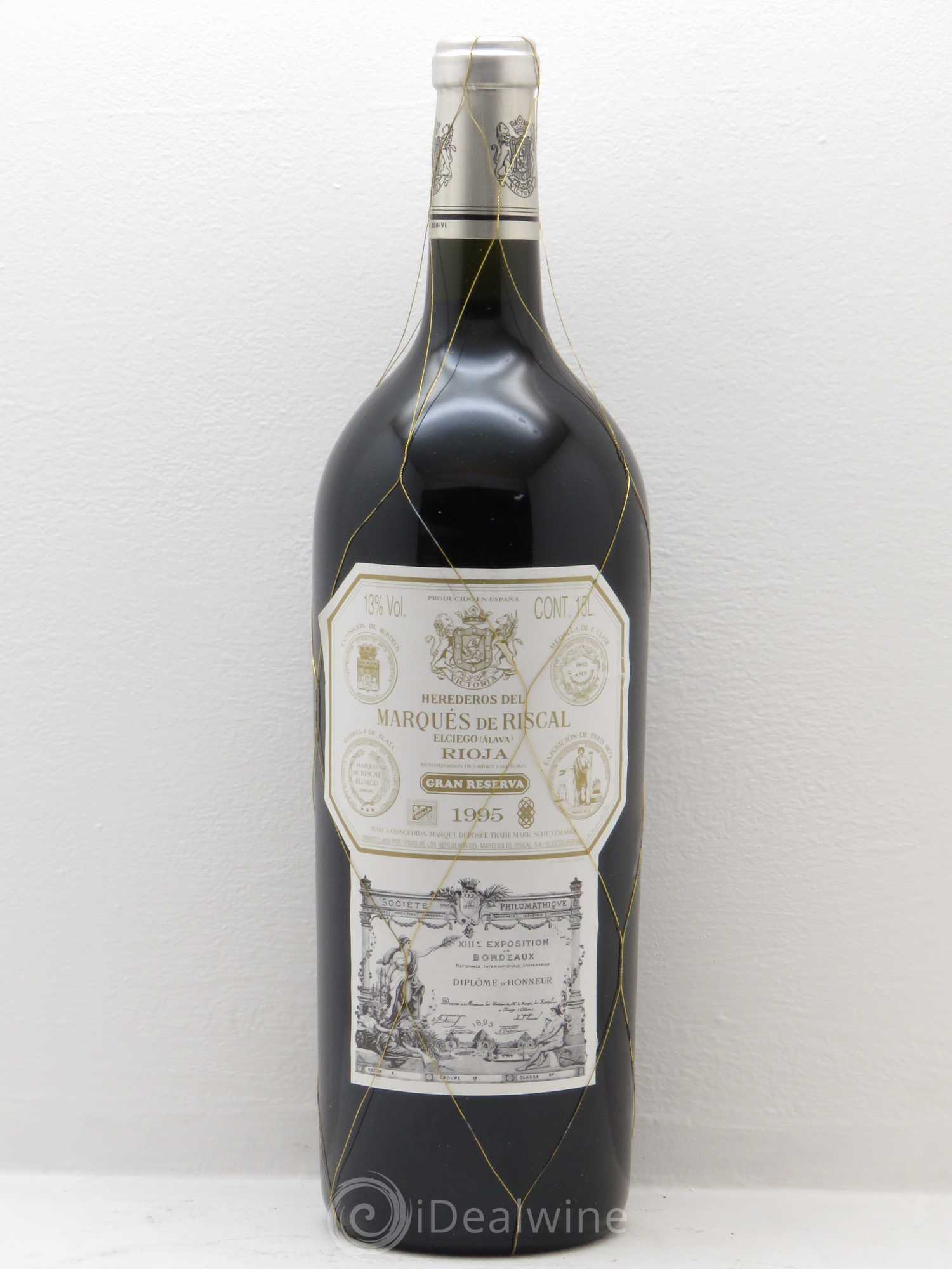 Rioja DOCA Gran Reserva Marqués de Riscal 1995 - Lotto di 1 magnum - 0