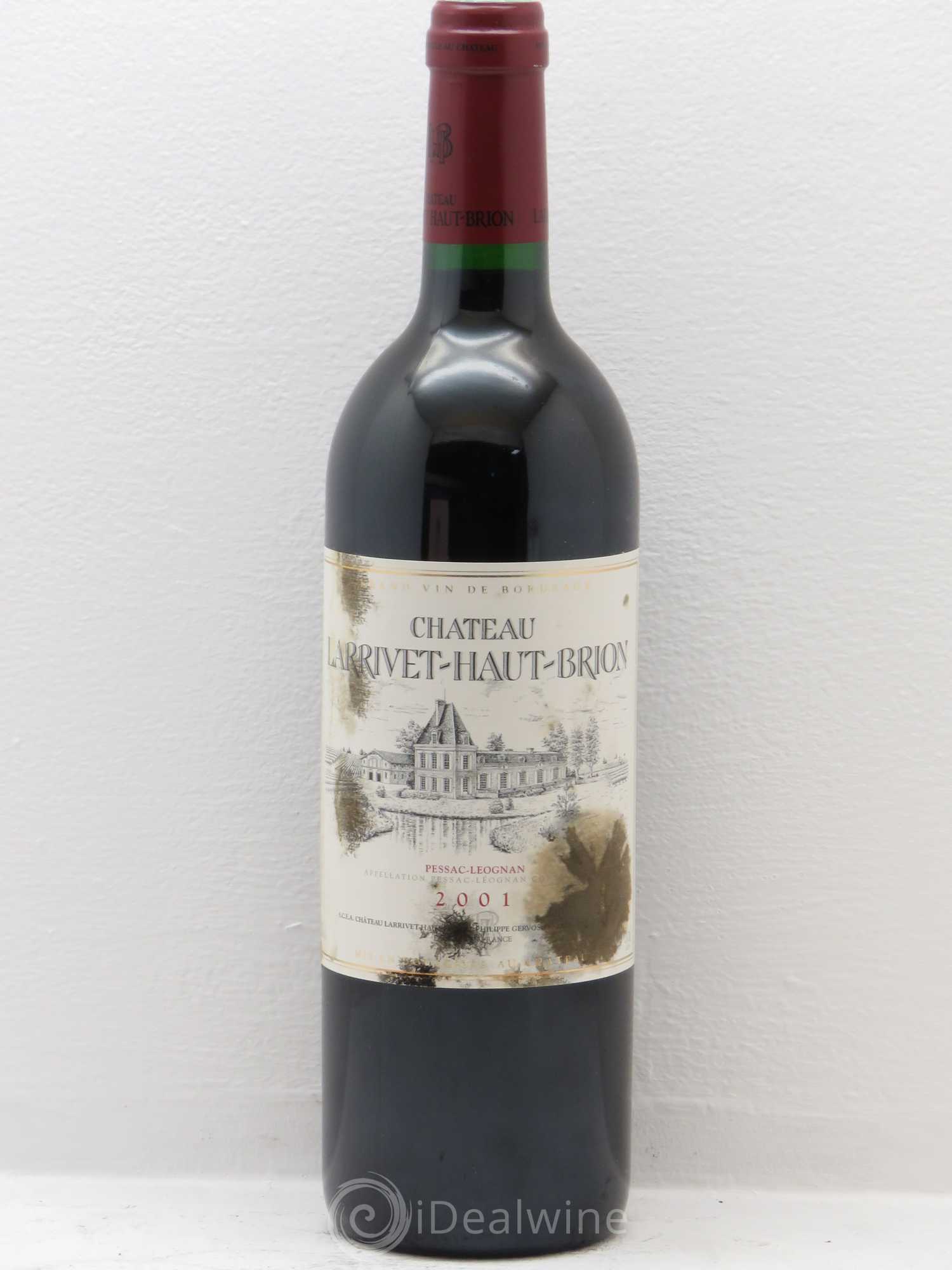 Château Larrivet Haut-Brion 2001 - Lot de 12 bouteilles - 0