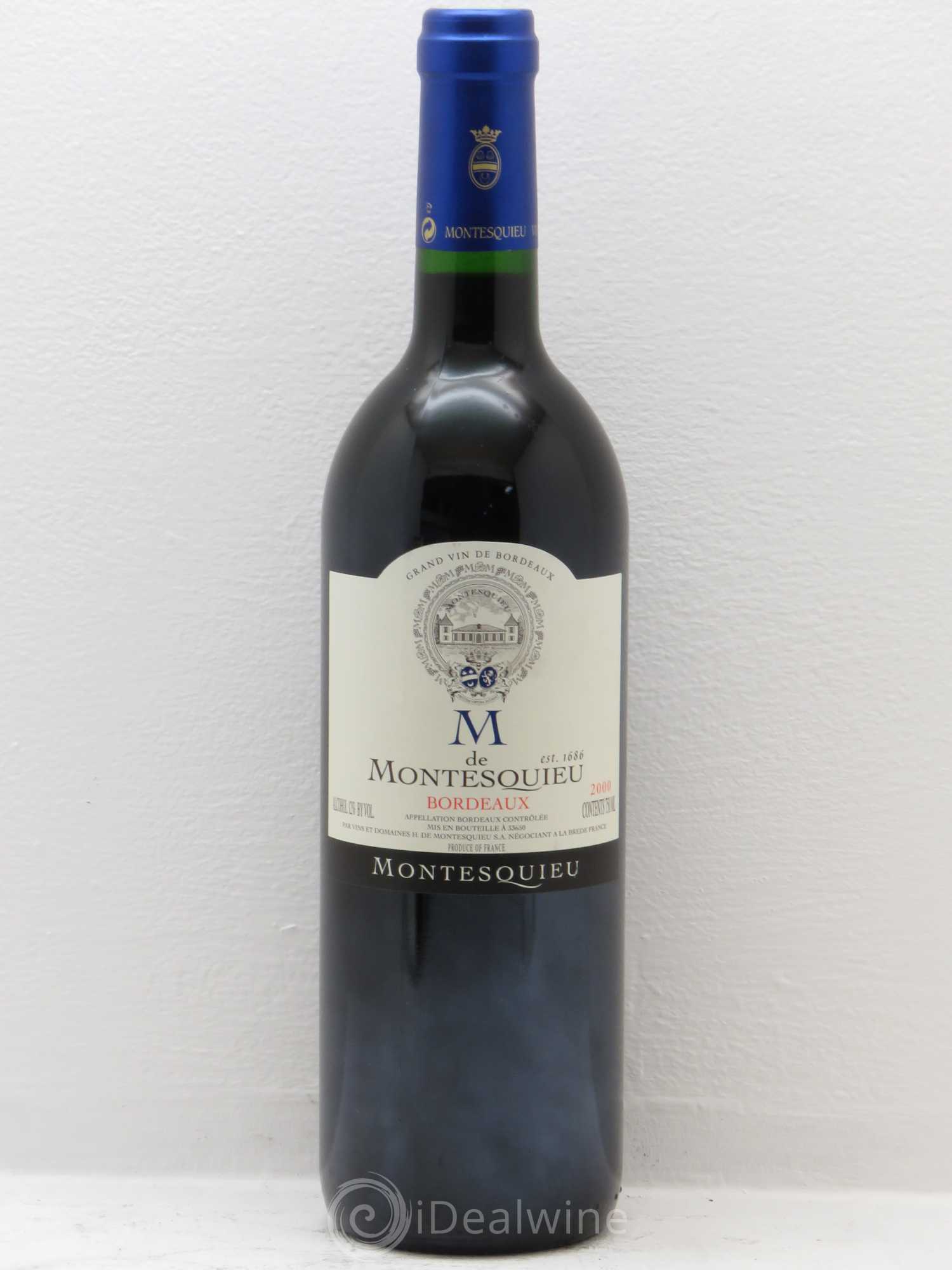 Bordeaux M de montesquieu 2000 - Posten von 1 Flasche - 0