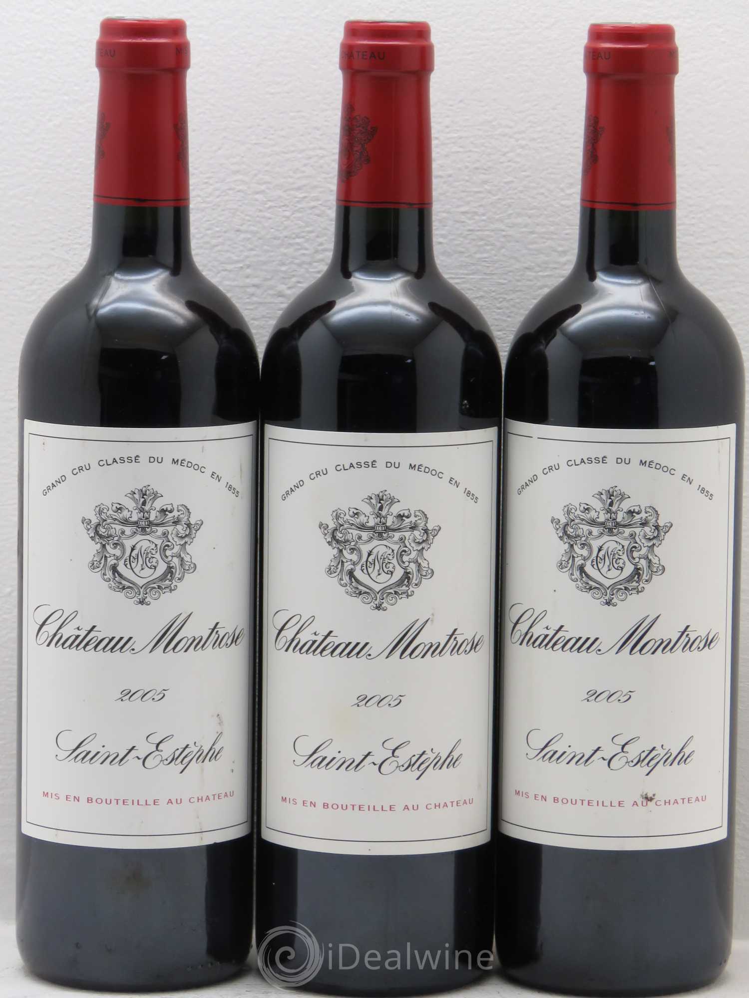 Château Montrose 2ème Grand Cru Classé 2005 - Lot de 3 bouteilles - 0