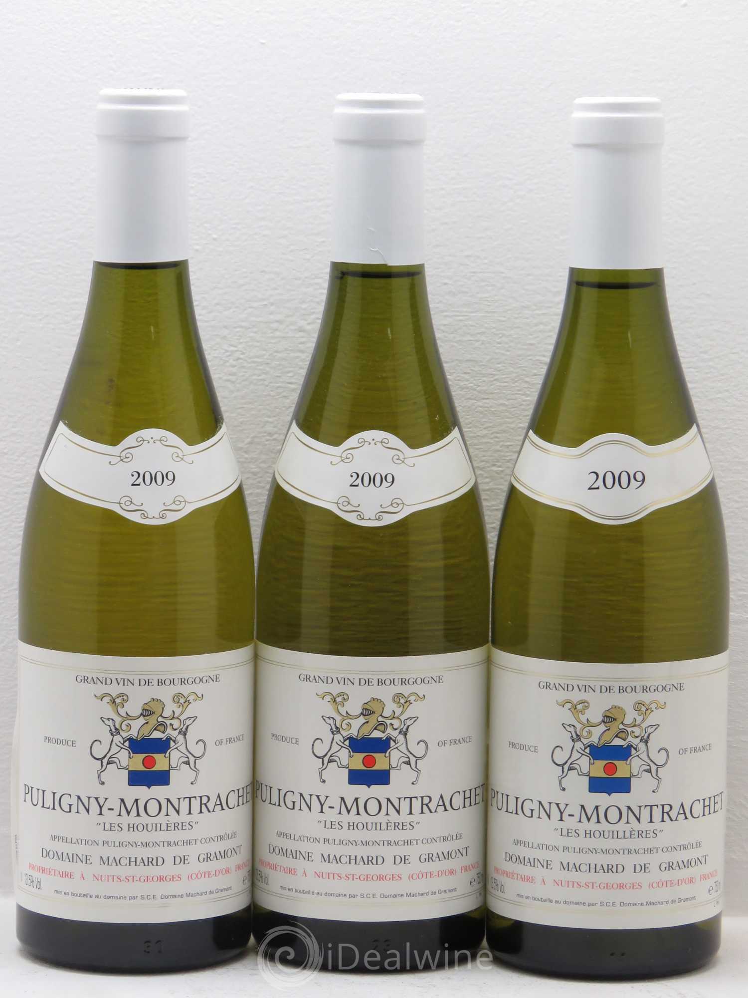 Puligny-Montrachet les houlières machard de gramont 2009 - Posten von 3 Flaschen - 0