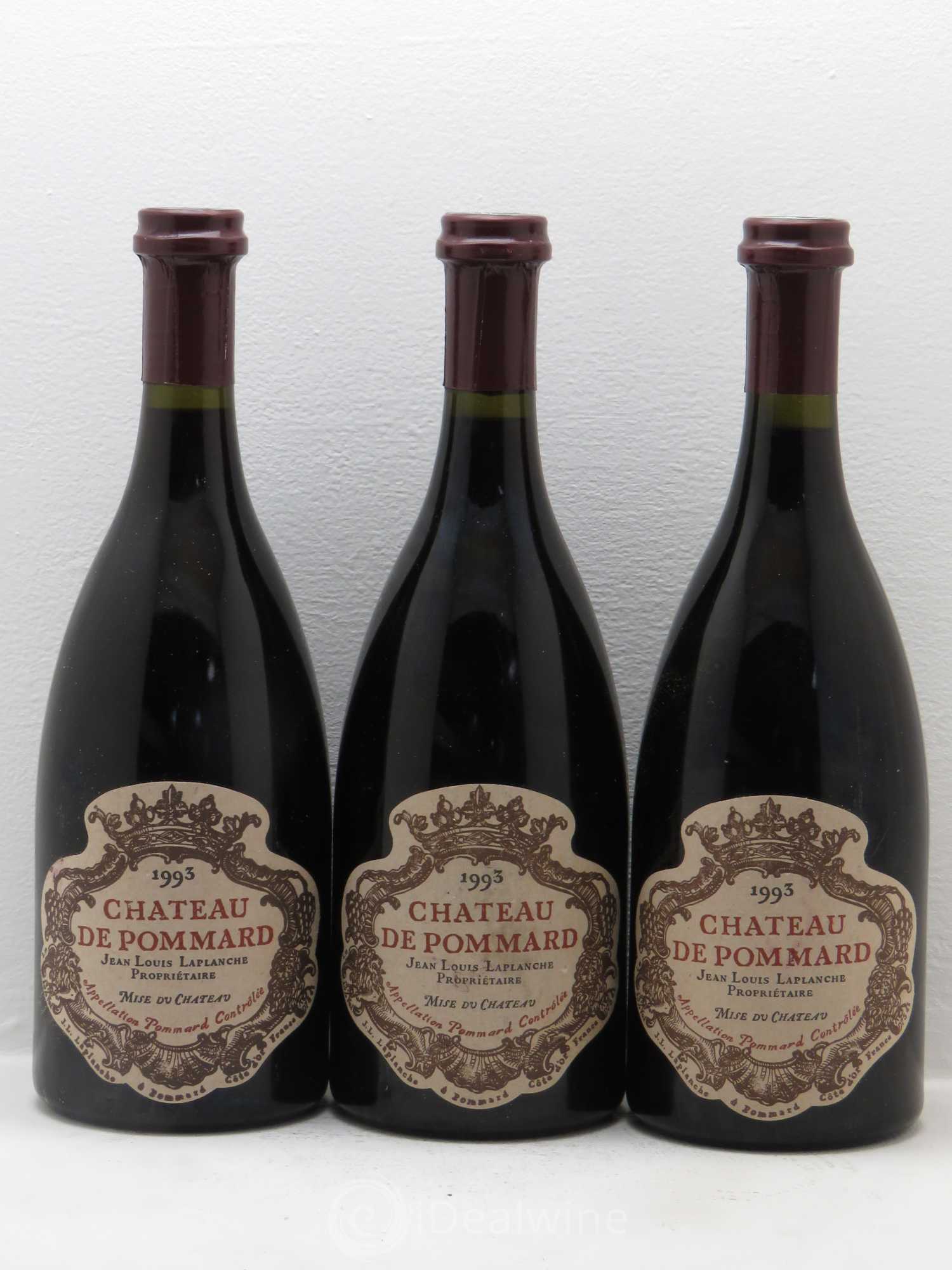 Pommard Château de Pommard 1993 - Lot de 3 bouteilles - 0