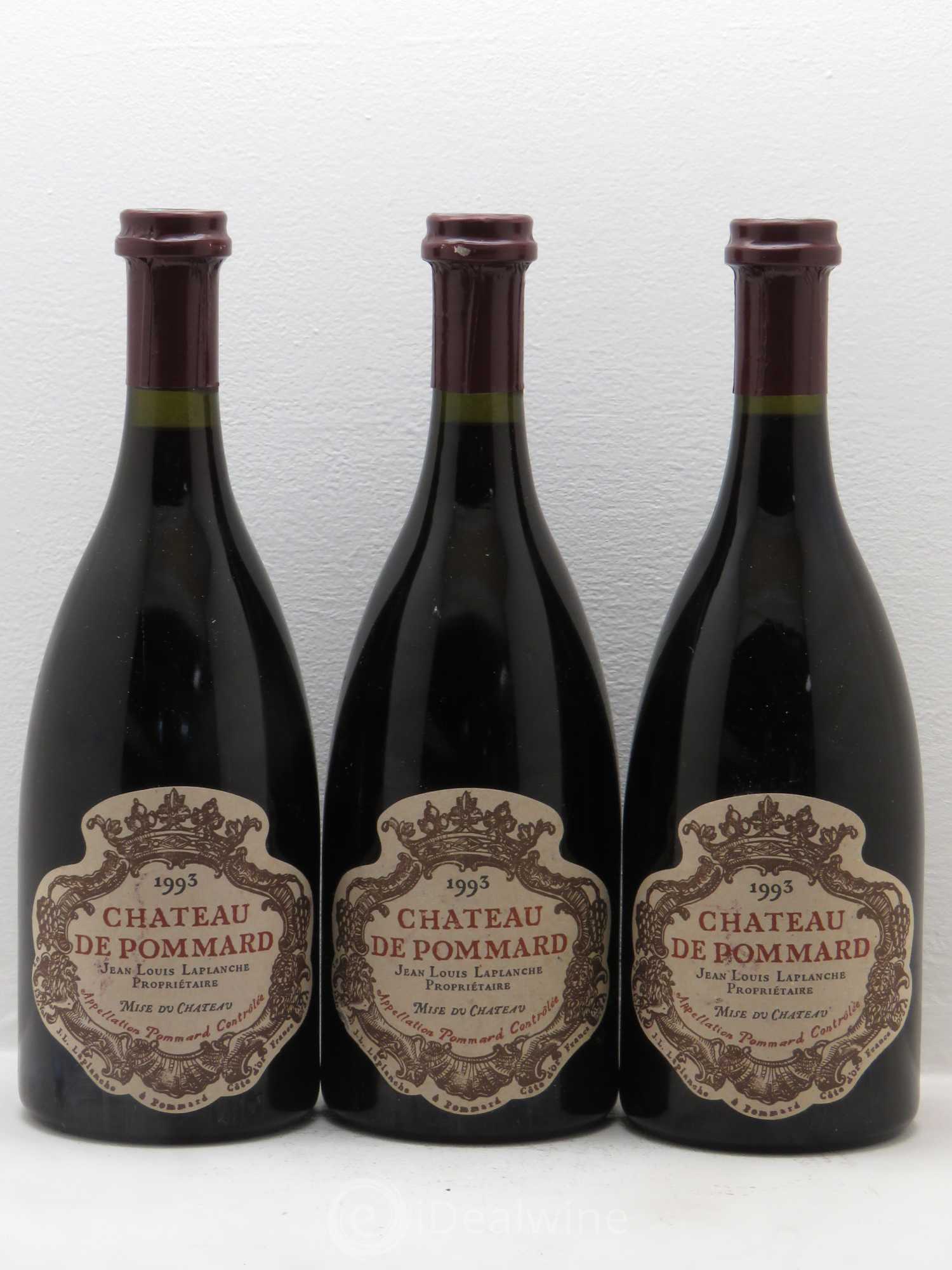 Pommard Château de Pommard 1993 - Lot de 3 bouteilles - 0
