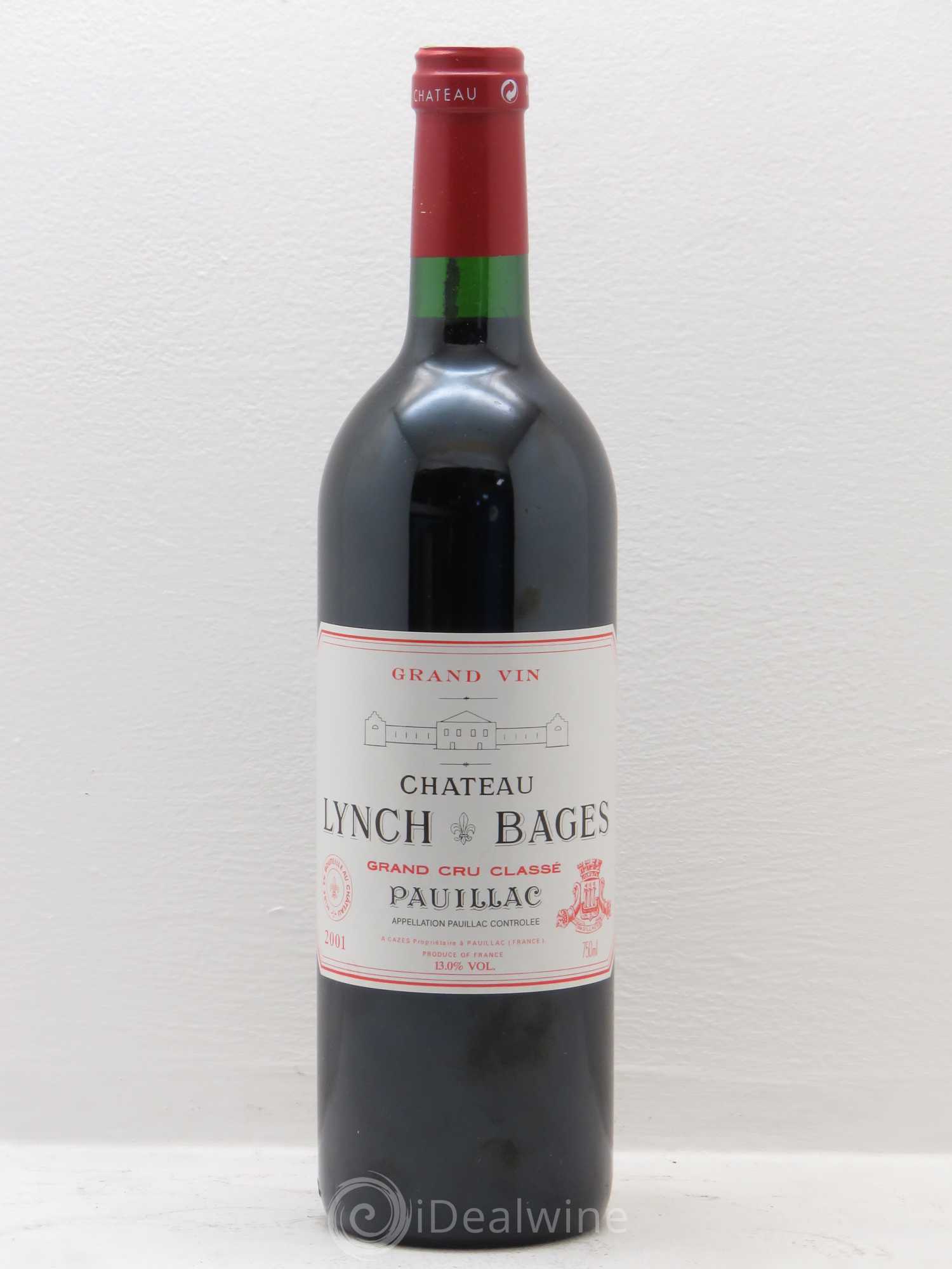 Château Lynch Bages 5ème Grand Cru Classé 2001 - Lot de 1 bouteille - 0