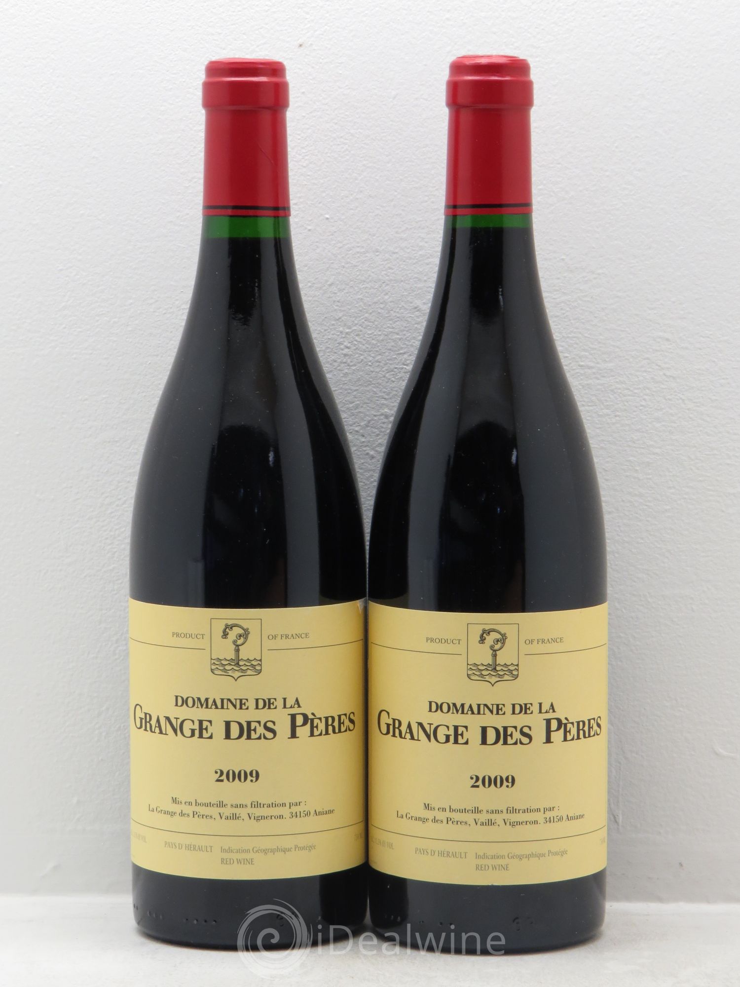 Pays d'Hérault Grange des Pères Laurent Vaillé 2009 - Lot de 2 bouteilles - 0