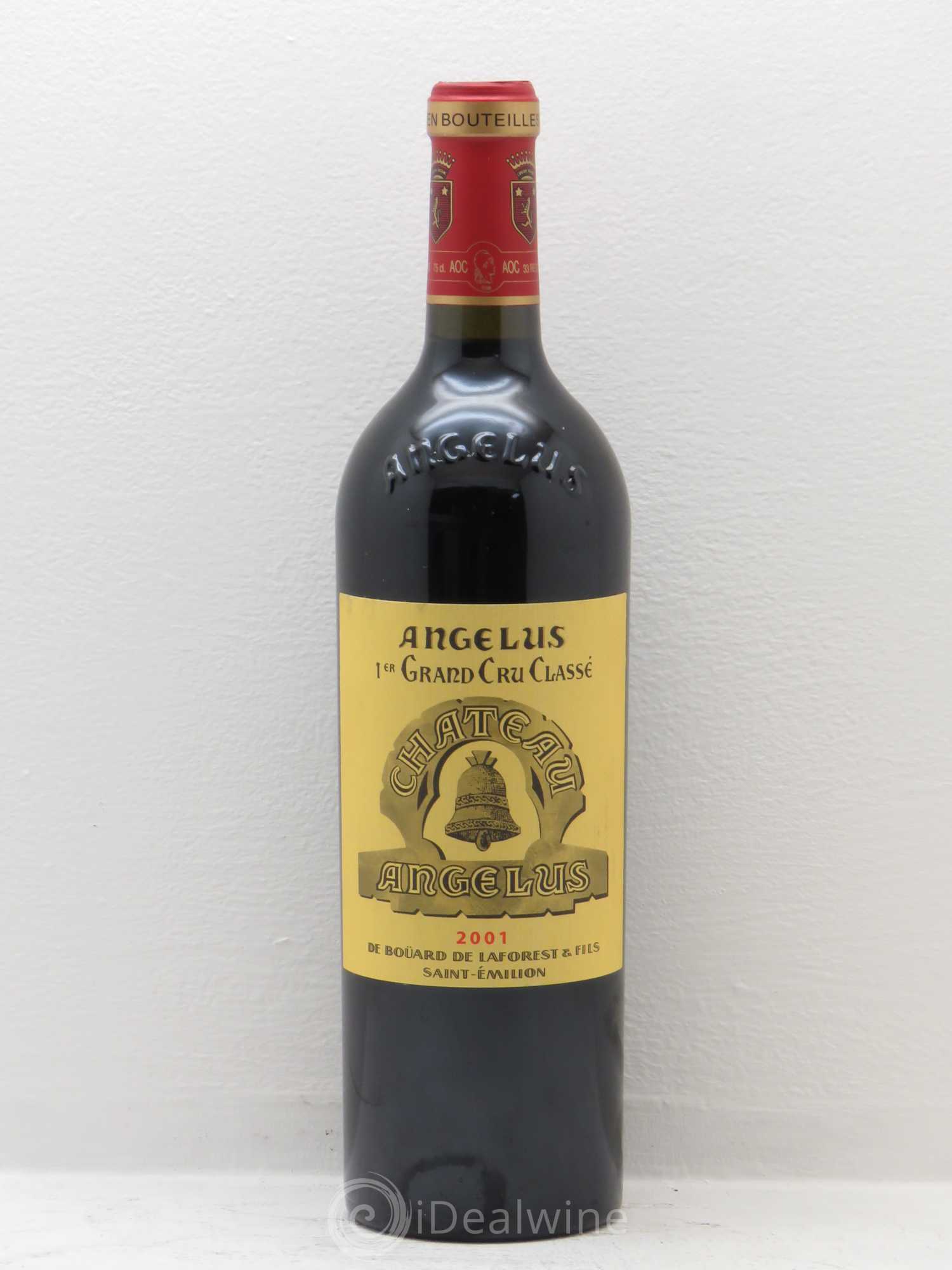 Château Angélus 1er Grand Cru Classé A 2001 - Lot de 1 bouteille - 0