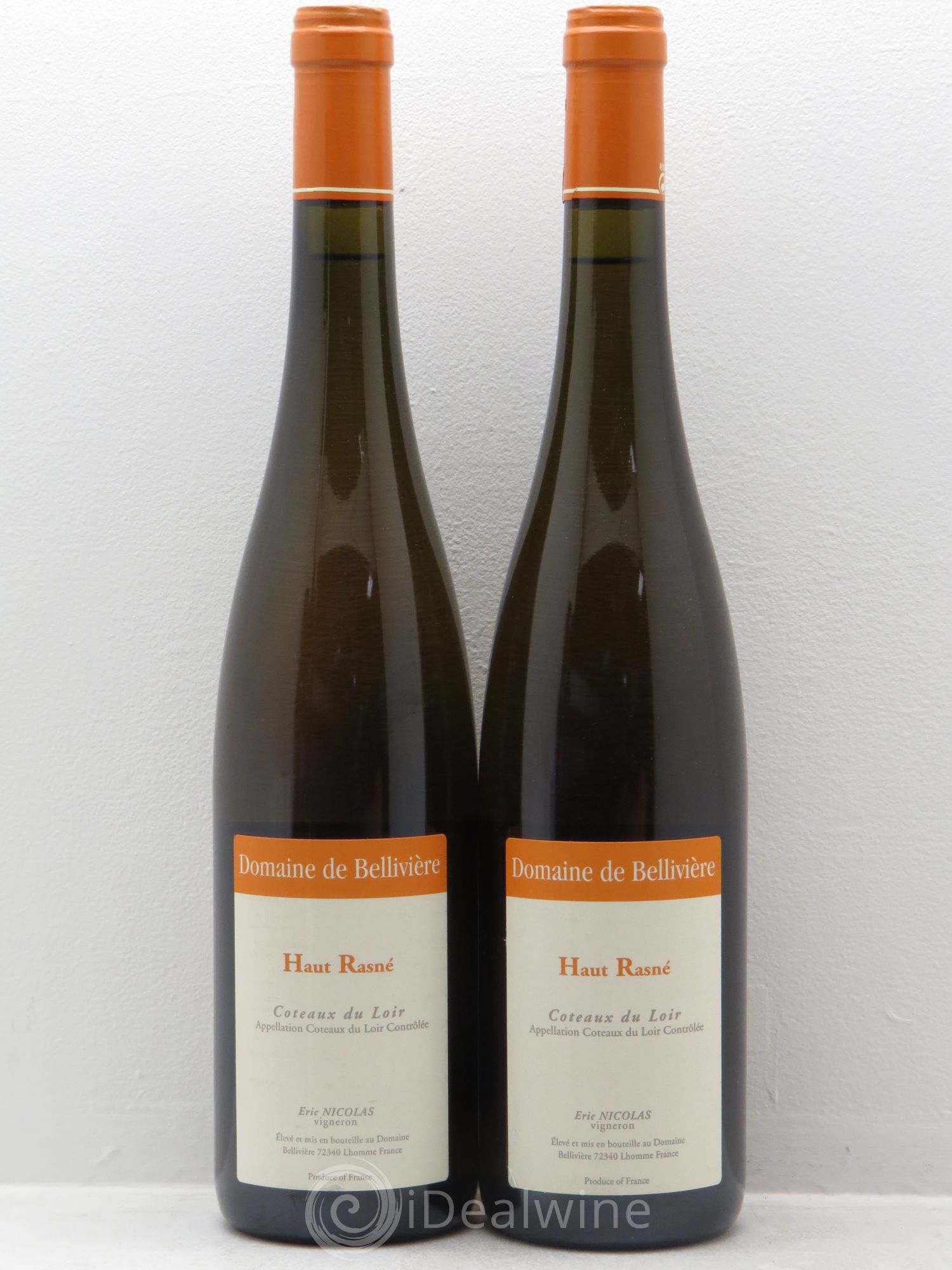 Coteaux du Loir Le Haut Rasné moelleux Domaine de Bellivière 2009 - Posten von 2 Flaschen - 0