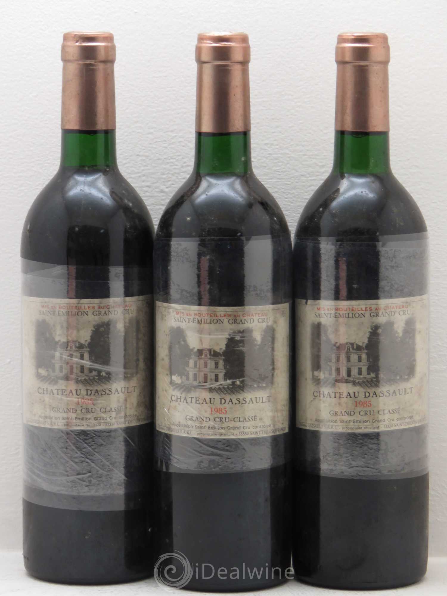 Château Dassault Grand Cru Classé 1985 - Lot de 3 bouteilles - 0