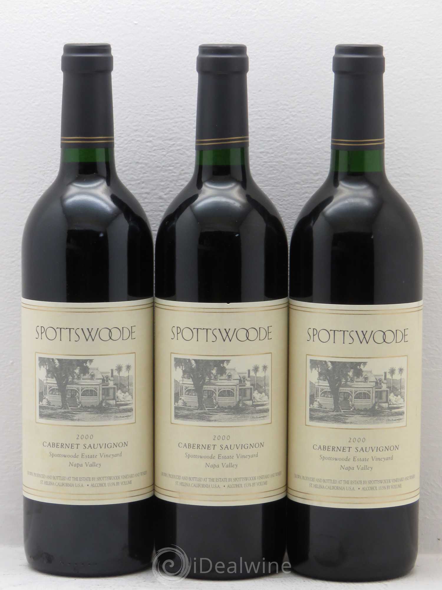USA spottswood cabernet sauvignon napa valley 2000 - Posten von 3 Flaschen - 0