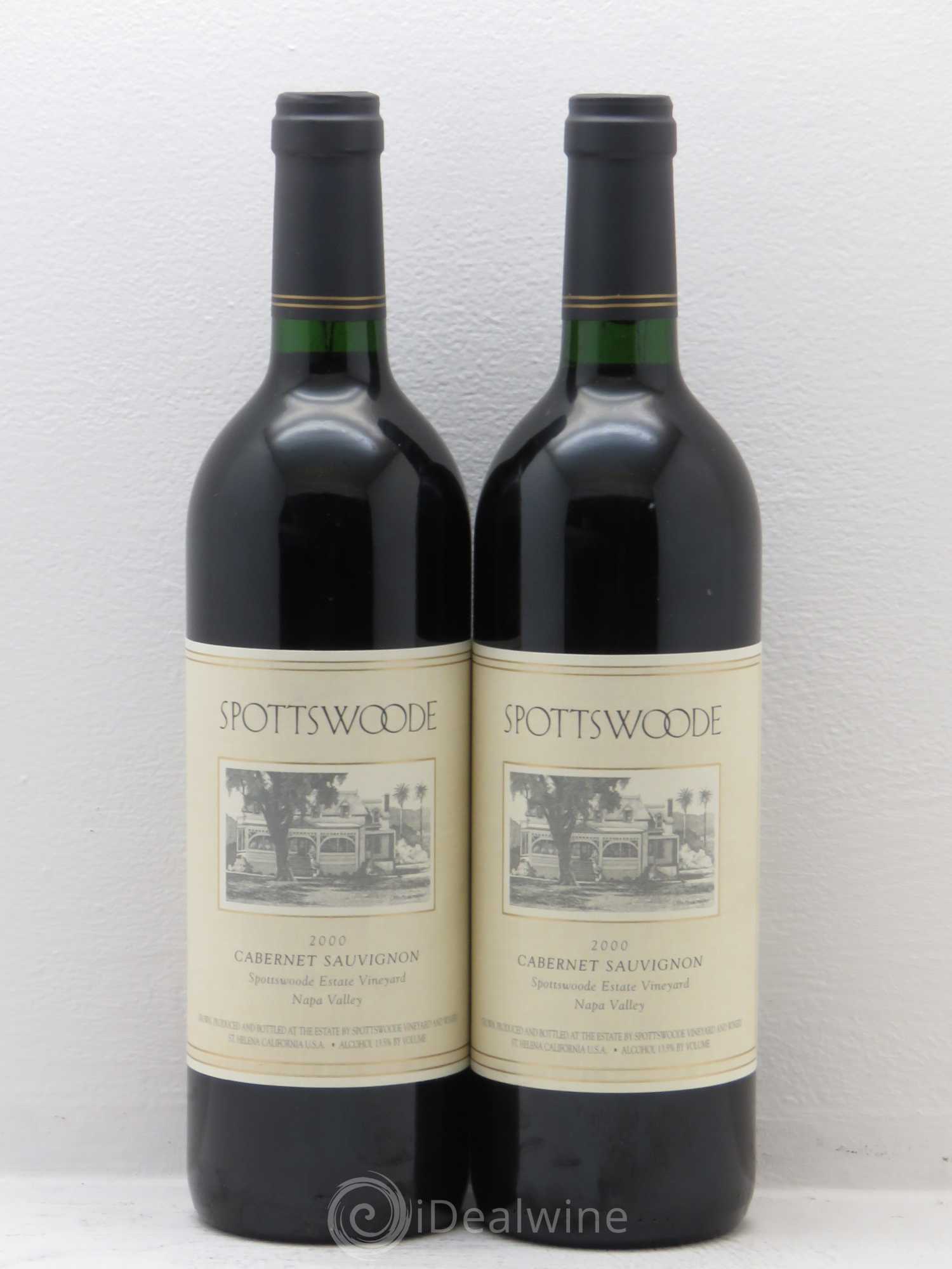 USA spottswood cabernet sauvignon napa valley 2000 - Posten von 2 Flaschen - 0