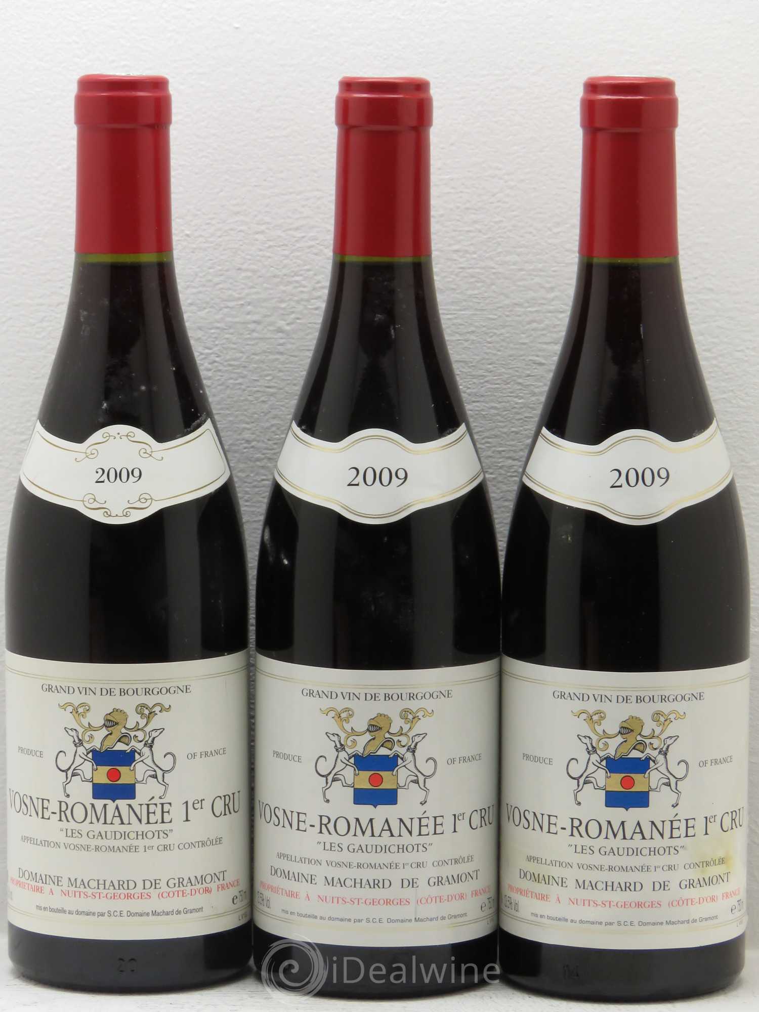 Vosne-Romanée 1er Cru Machard de gramont 2009 - Lot de 3 bouteilles - 0