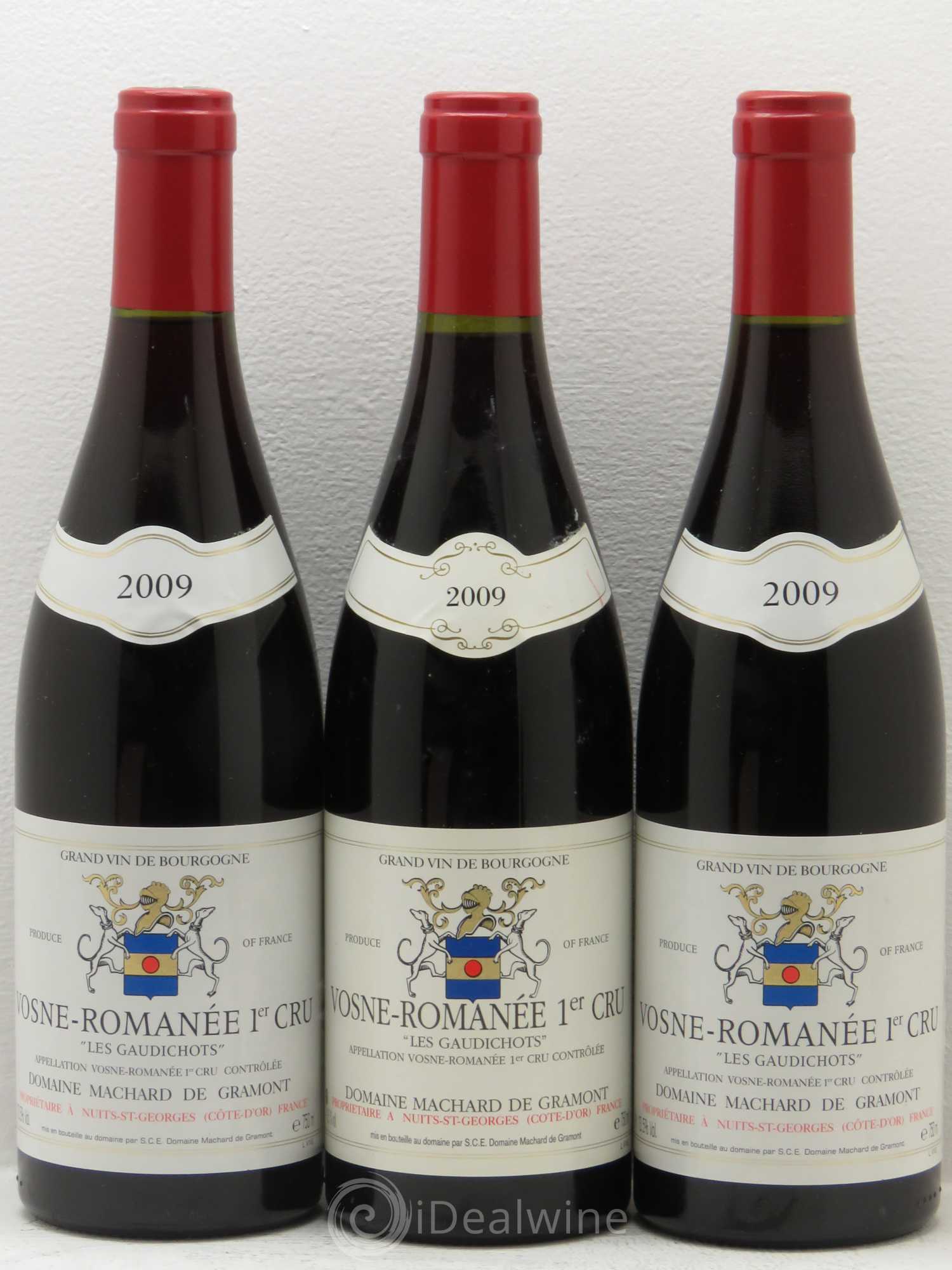 Vosne-Romanée 1er Cru Machard de gramont 2009 - Lot de 3 bouteilles - 0