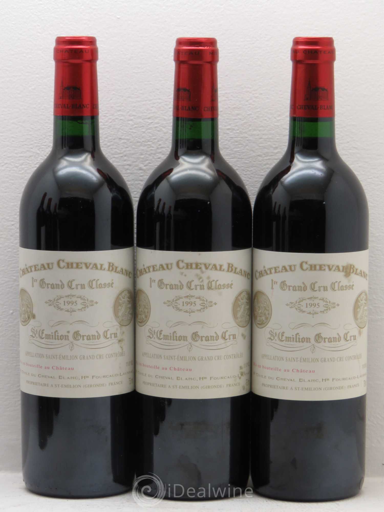 Château Cheval Blanc 1er Grand Cru Classé A 1995 - Lot de 6 bouteilles - 1