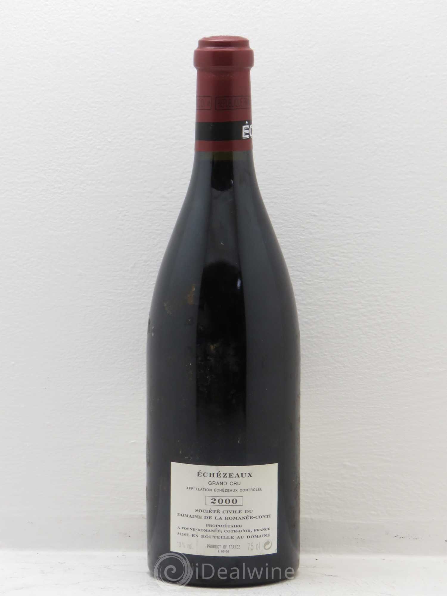 Echezeaux Grand Cru Domaine de la Romanée-Conti 2000 - Lot de 1 bouteille - 1