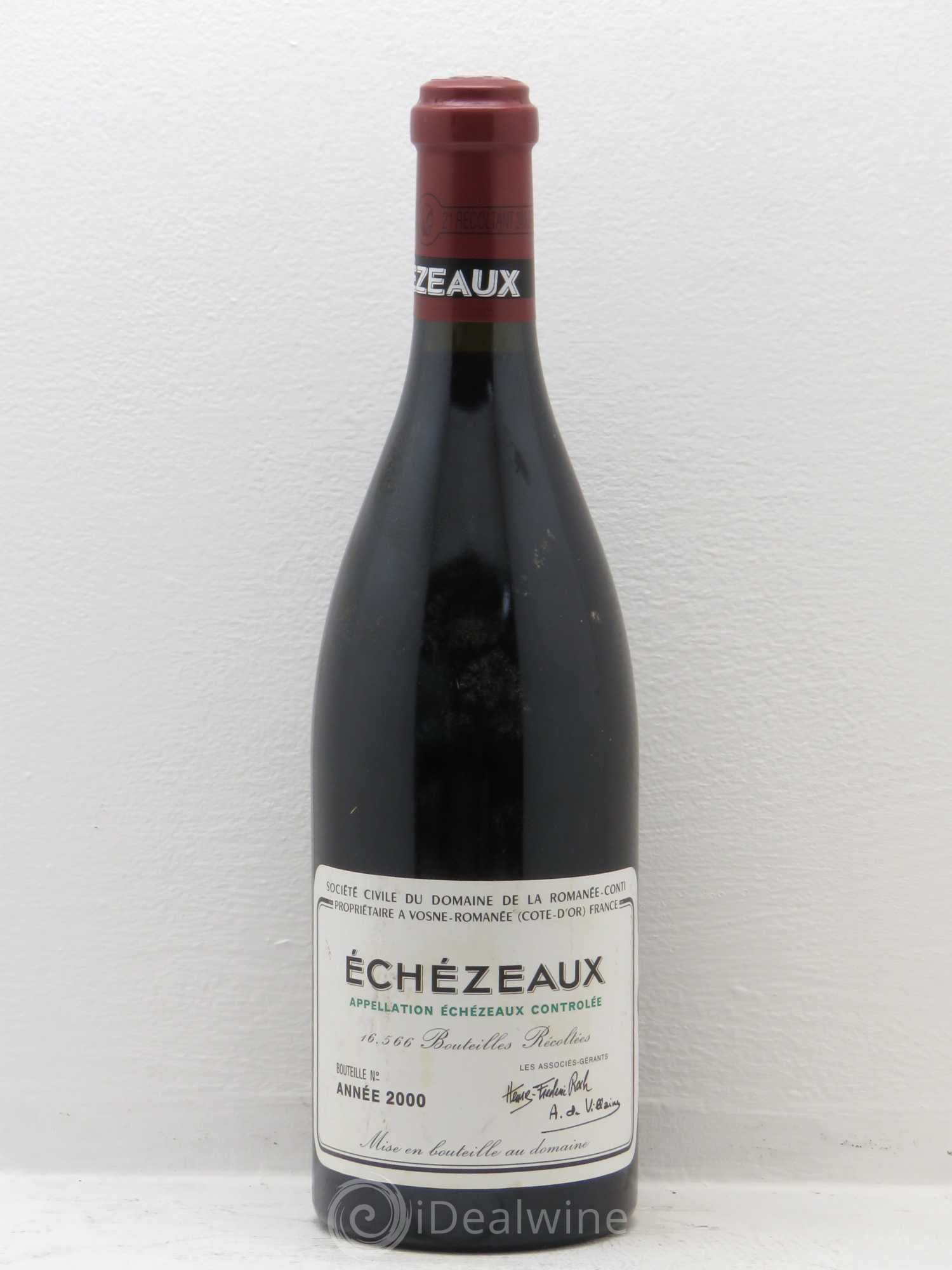 Echezeaux Grand Cru Domaine de la Romanée-Conti 2000 - Lot de 1 bouteille - 0