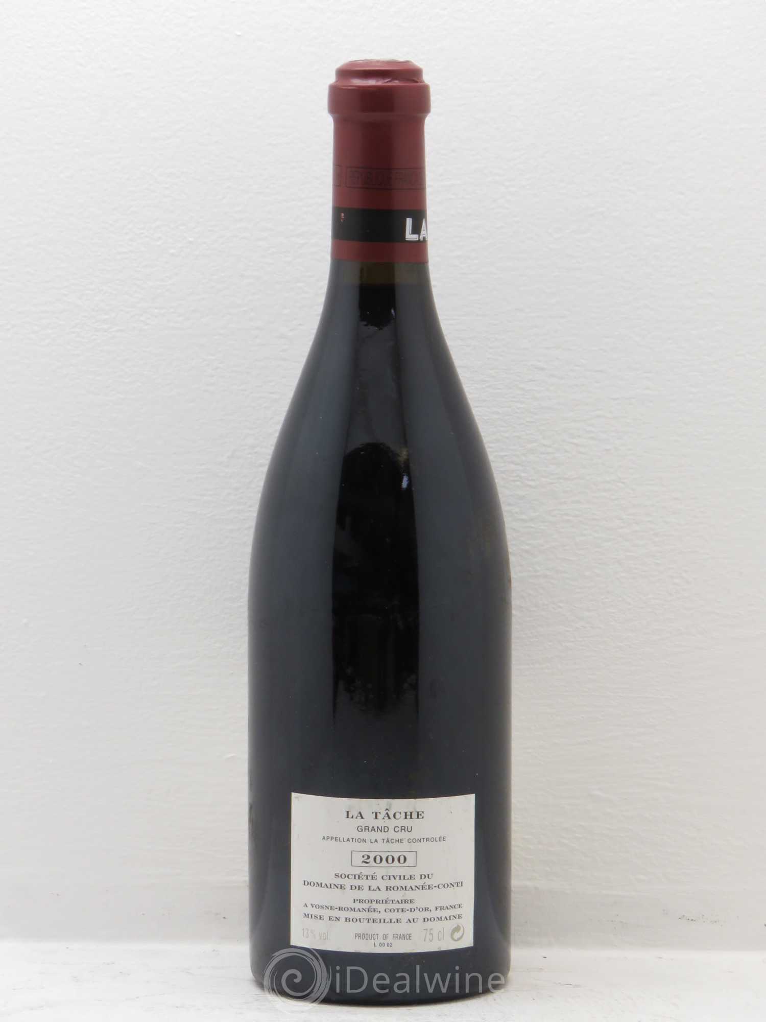 La Tâche Grand Cru Domaine de la Romanée-Conti 2000 - Lot de 1 bouteille - 1