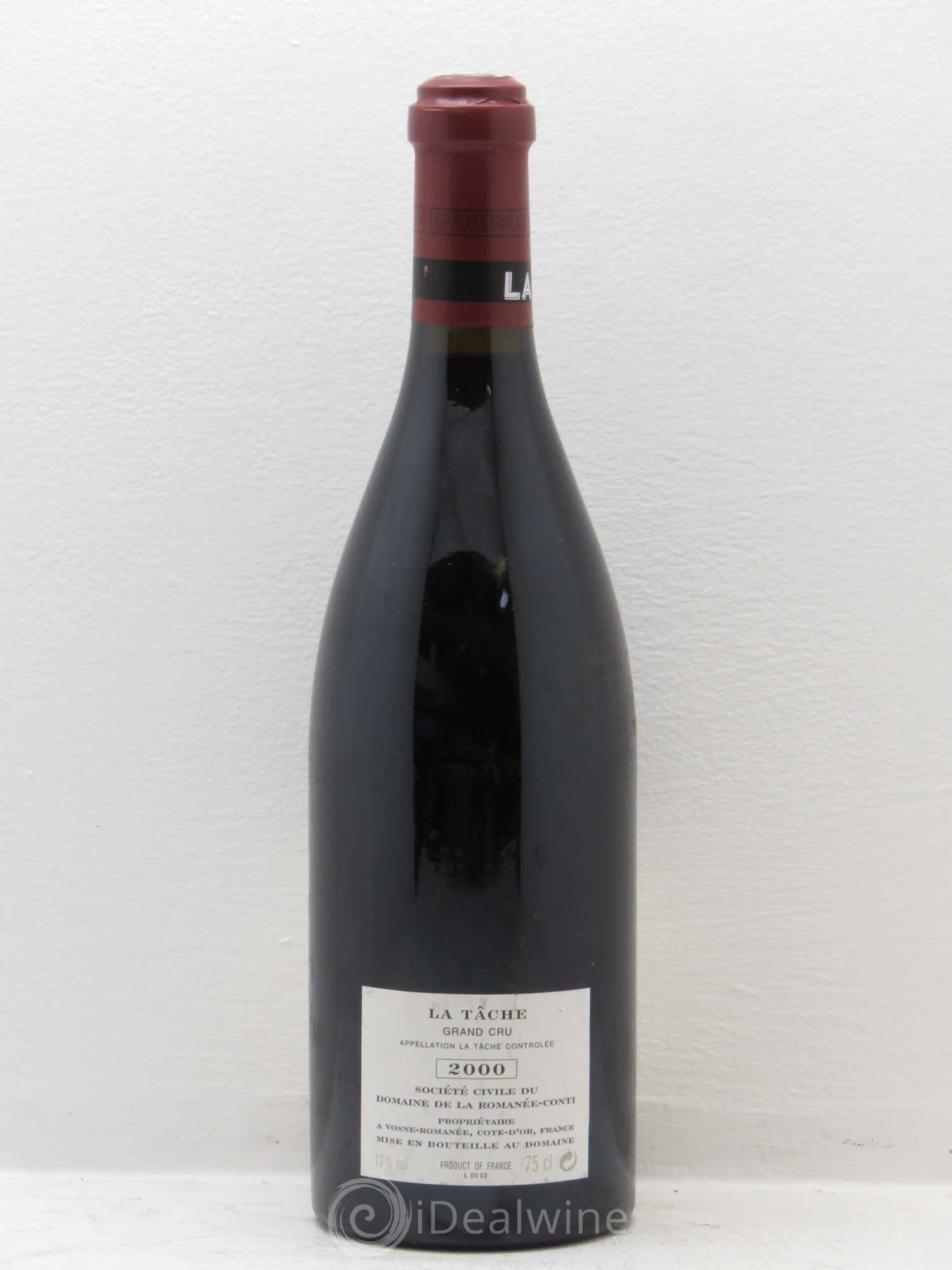 La Tâche Grand Cru Domaine de la Romanée-Conti 2000 - Lot de 1 bouteille - 1