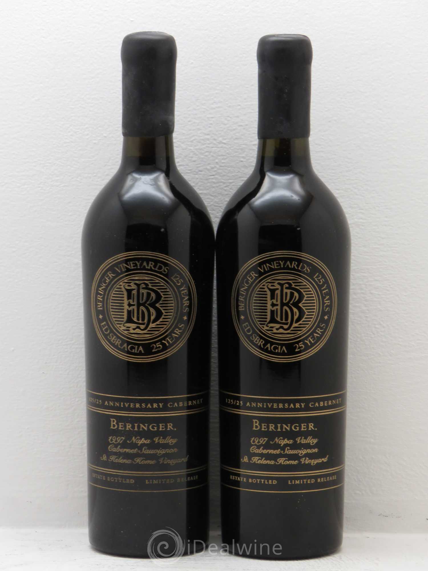Napa Valley Cabernet Sauvignon Beringer 1997 - Lot de 2 bouteilles - 0