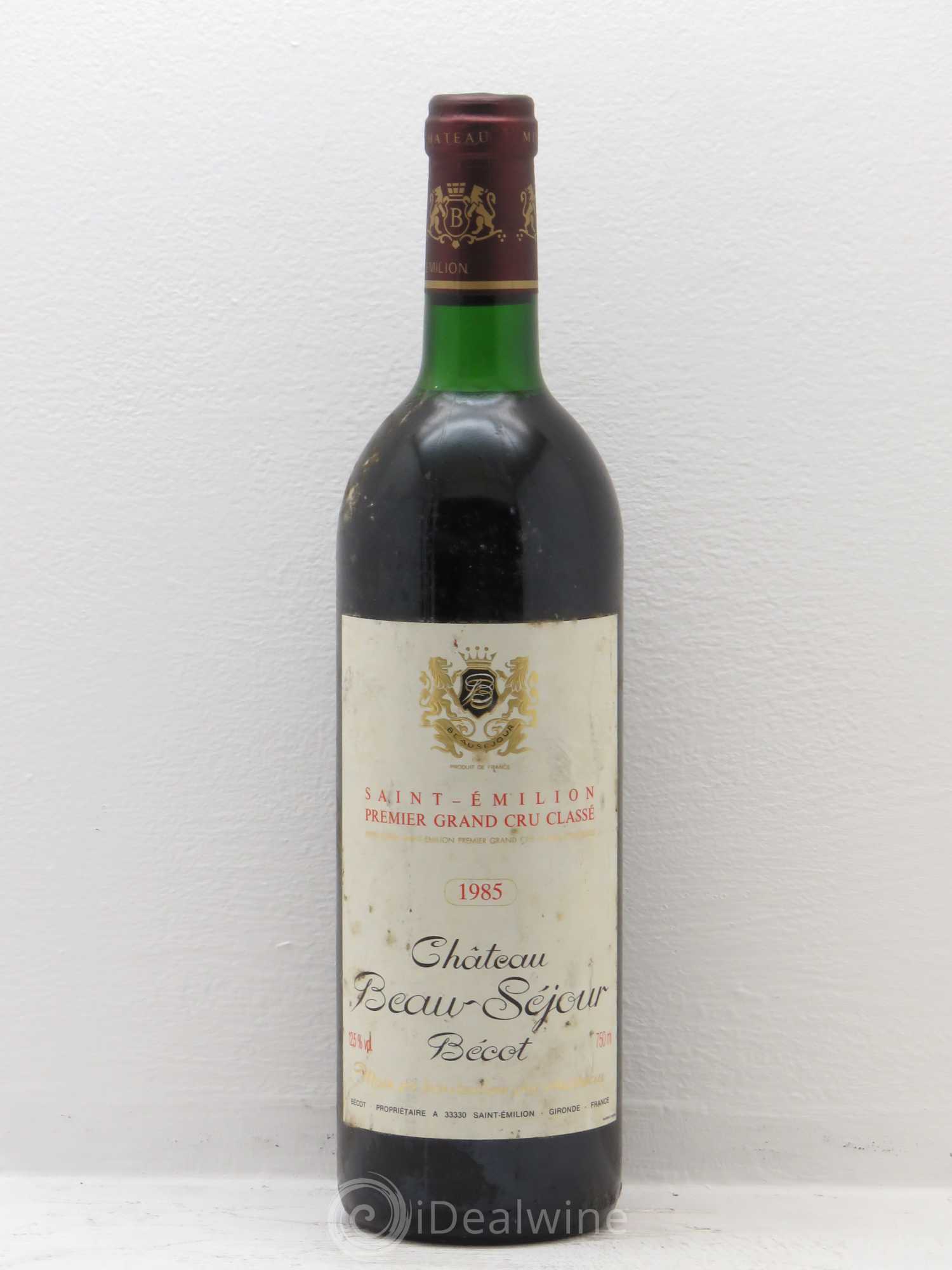 Château Beauséjour (Duffau-Lagarrosse) 1er Grand Cru Classé B 1985 - Lot de 1 bouteille - 0