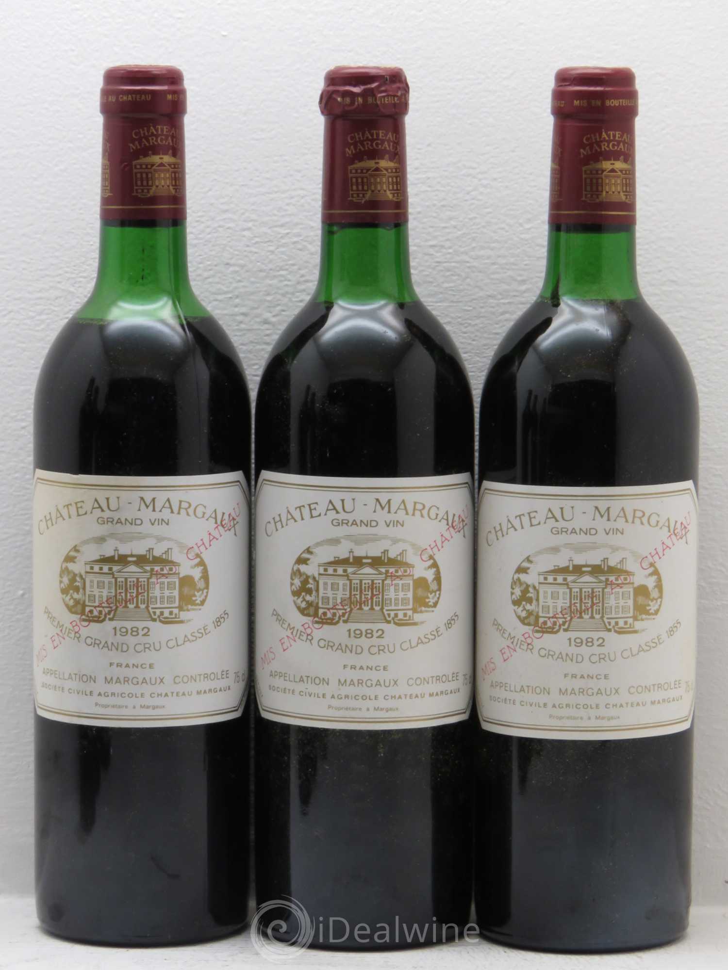 Château Margaux 1er Grand Cru Classé 1982 - Lot de 6 bouteilles - 1