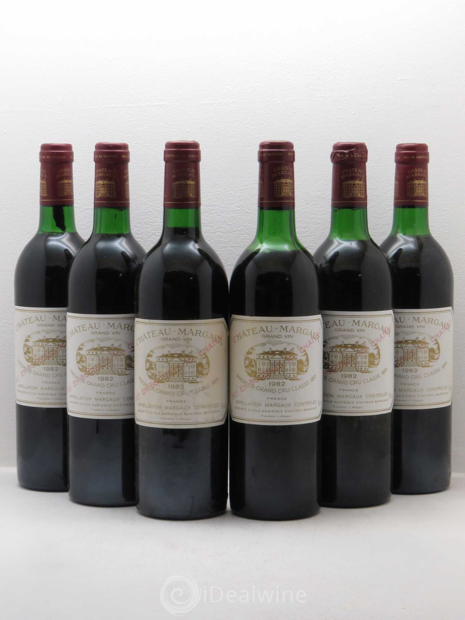 Château Margaux 1er Grand Cru Classé 1982 - Lot de 6 bouteilles - 0