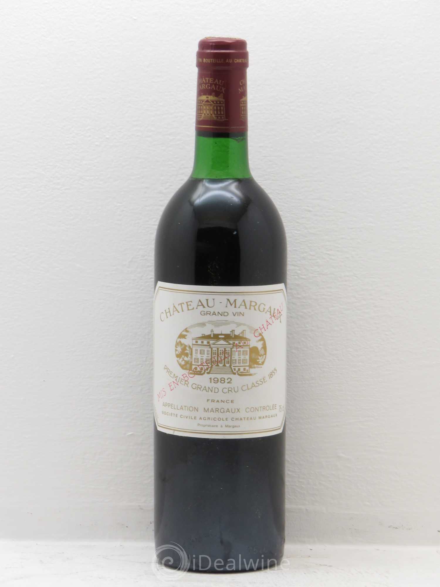 Château Margaux 1er Grand Cru Classé 1982 - Lot de 1 bouteille - 0