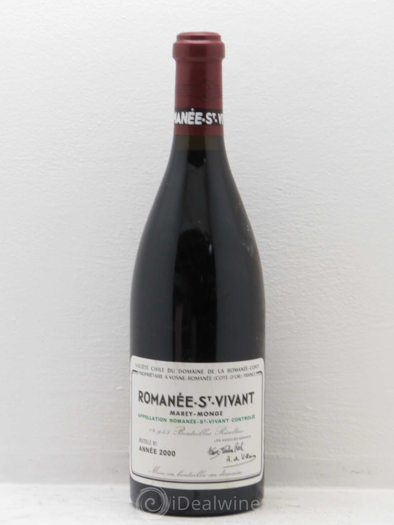Romanée-Saint-Vivant Grand Cru Domaine de la Romanée-Conti 2000 - Lot de 1 bouteille - 0