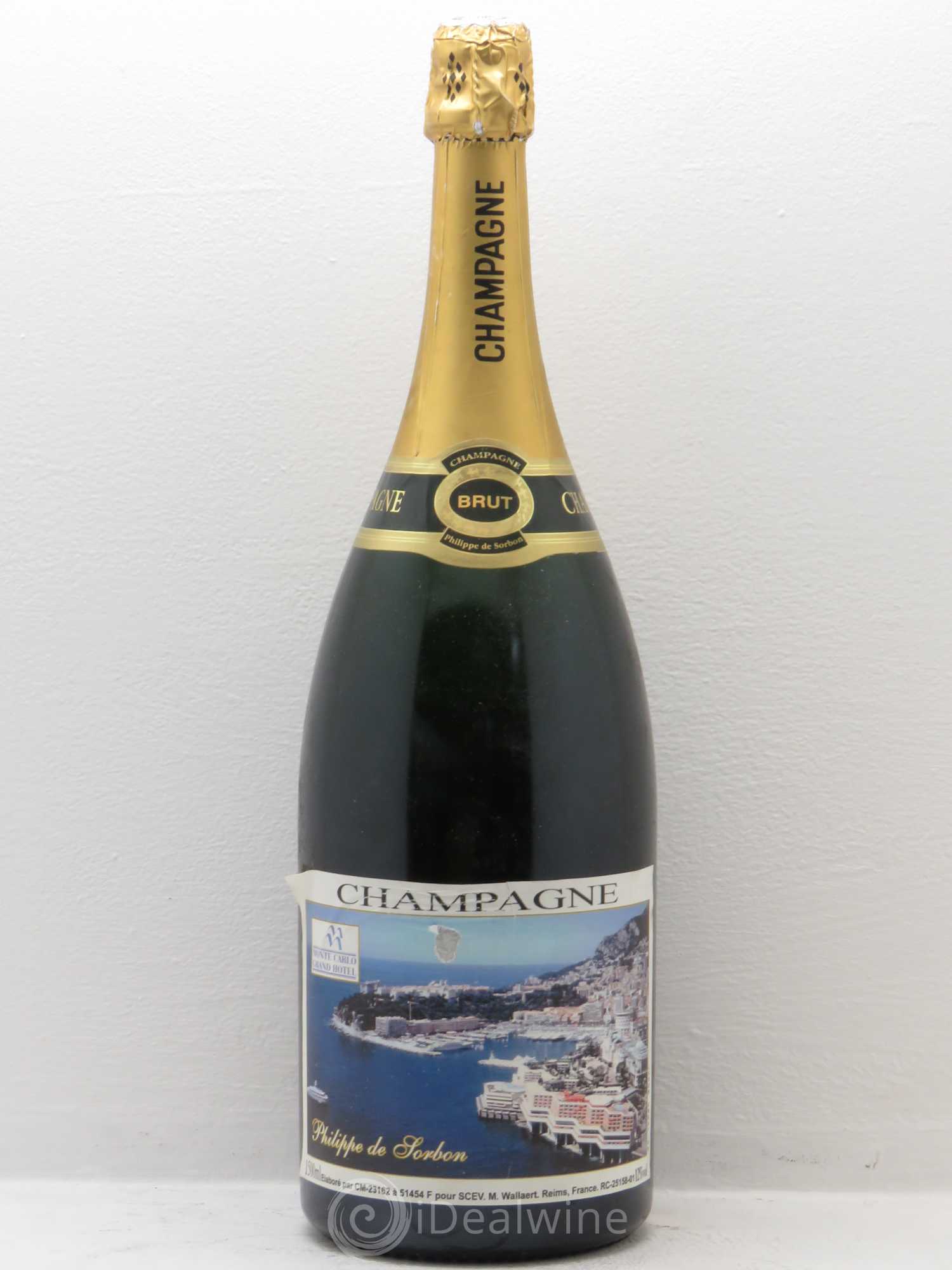 Champagne philippe sorbon cuvée monté carlo grand hotel - Posten von 1 Magnum - 0