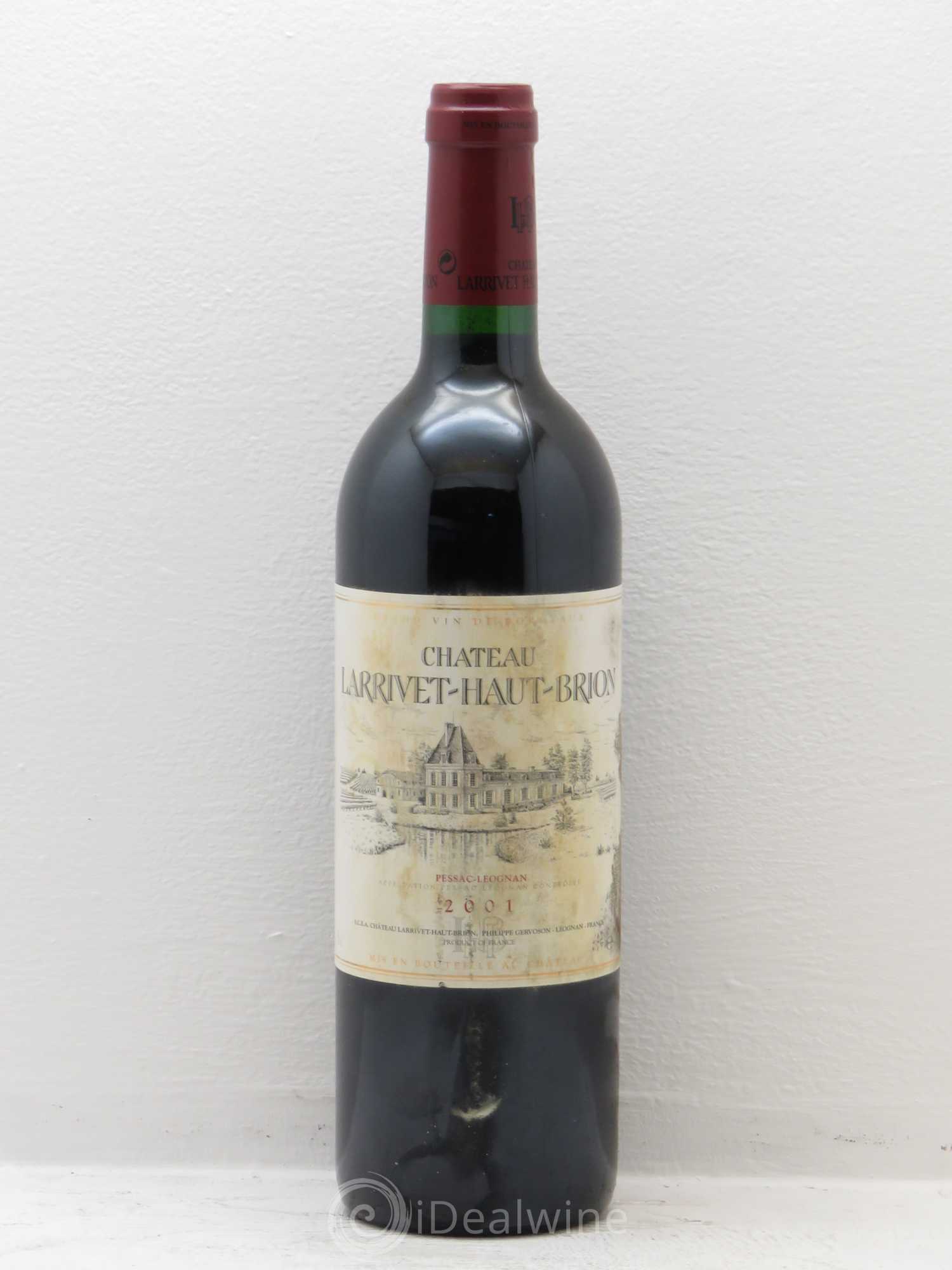 Château Larrivet Haut-Brion 2001 - Lot de 12 bouteilles - 0