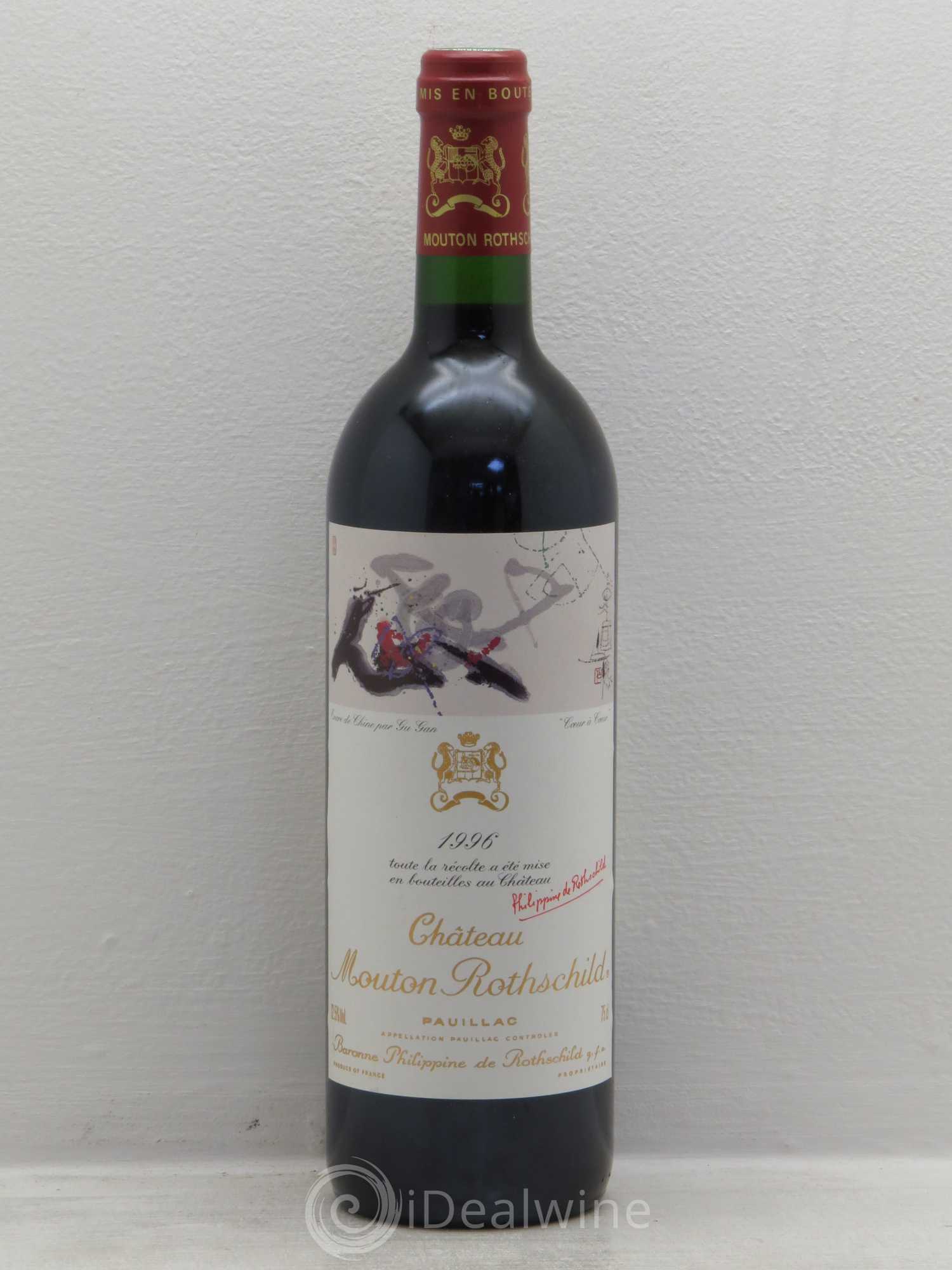 Château Mouton Rothschild 1er Grand Cru Classé 1996 - Lot de 1 bouteille - 0