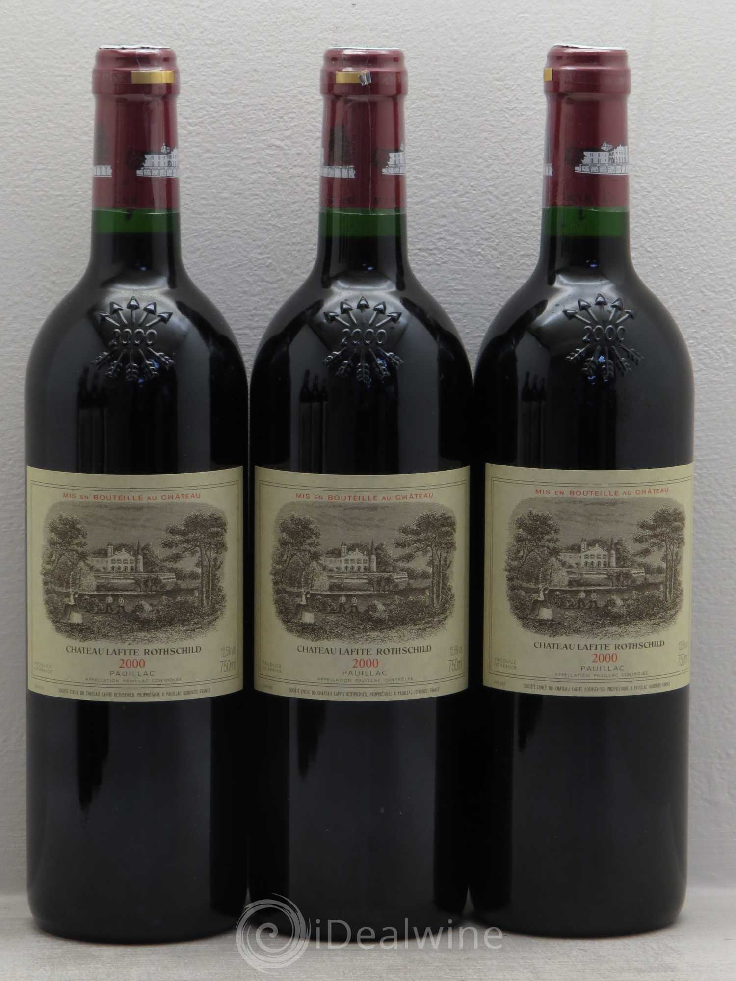 Château Lafite Rothschild 1er Grand Cru Classé 2000 - Lot de 6 bouteilles - 1