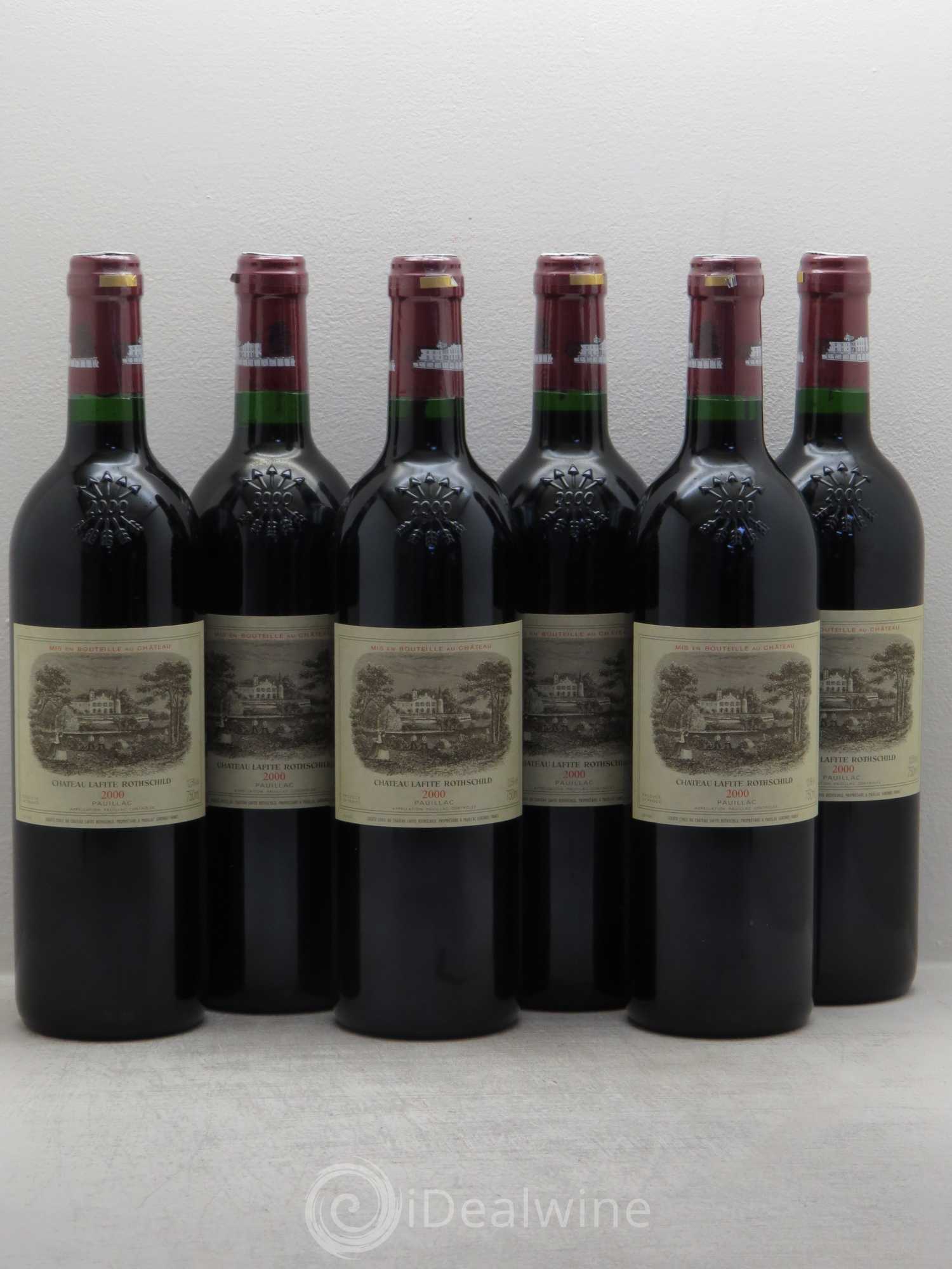 Château Lafite Rothschild 1er Grand Cru Classé 2000 - Lot de 6 bouteilles - 0