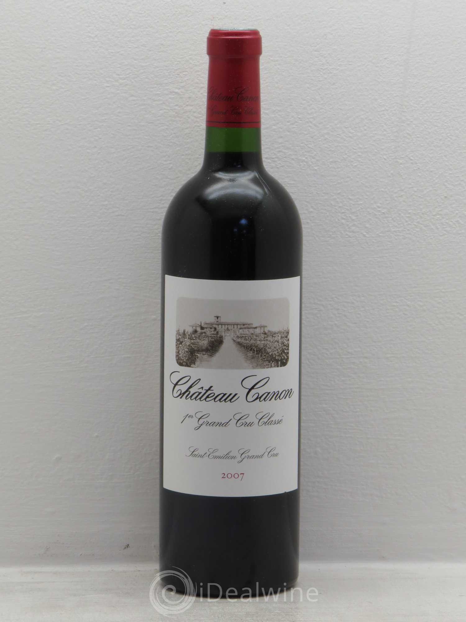 Château Canon 1er Grand Cru Classé B 2007 - Lot de 12 bouteilles - 0