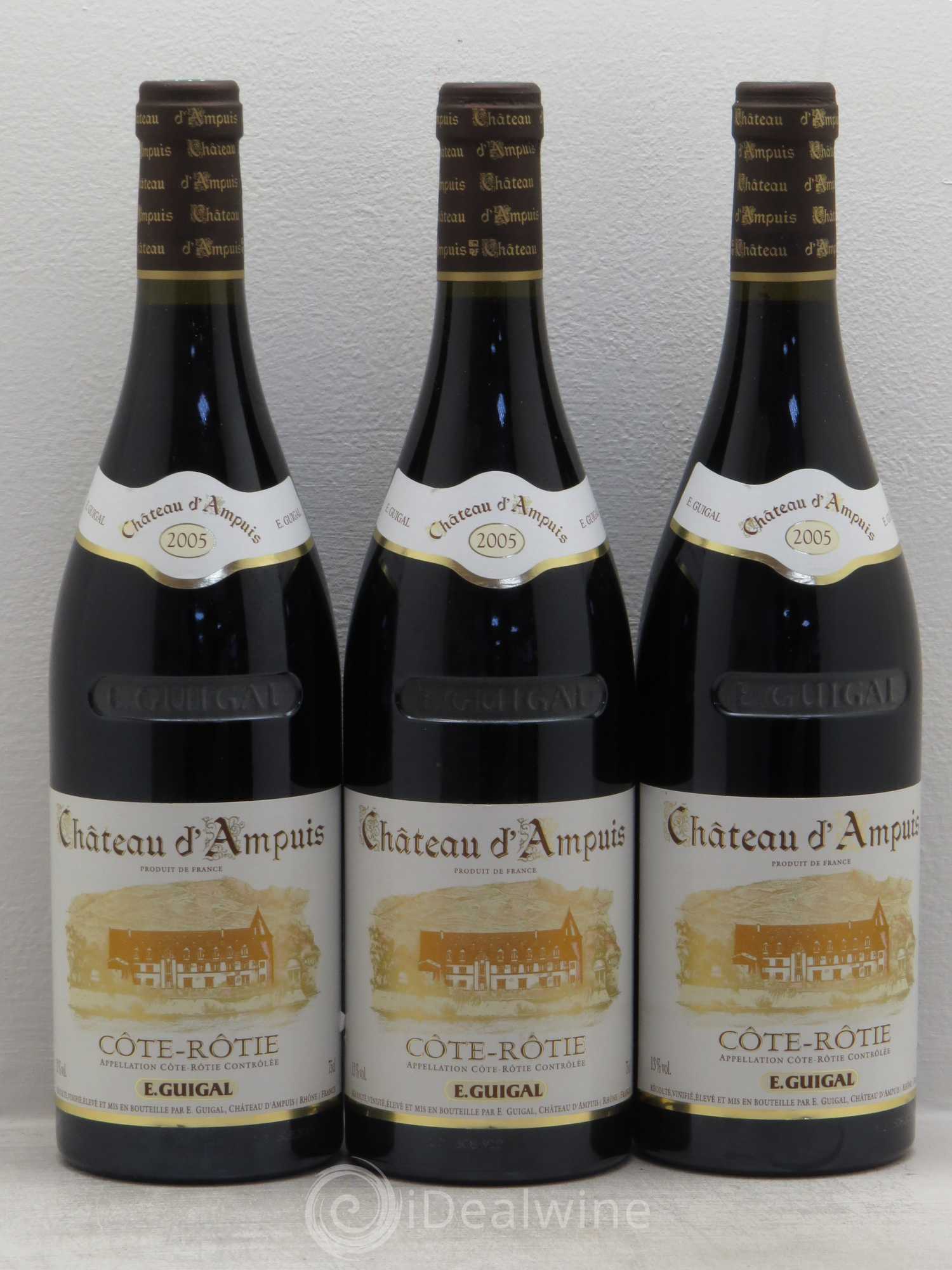 Côte-Rôtie Château d'Ampuis Guigal 2005 - Lot de 3 bouteilles - 0