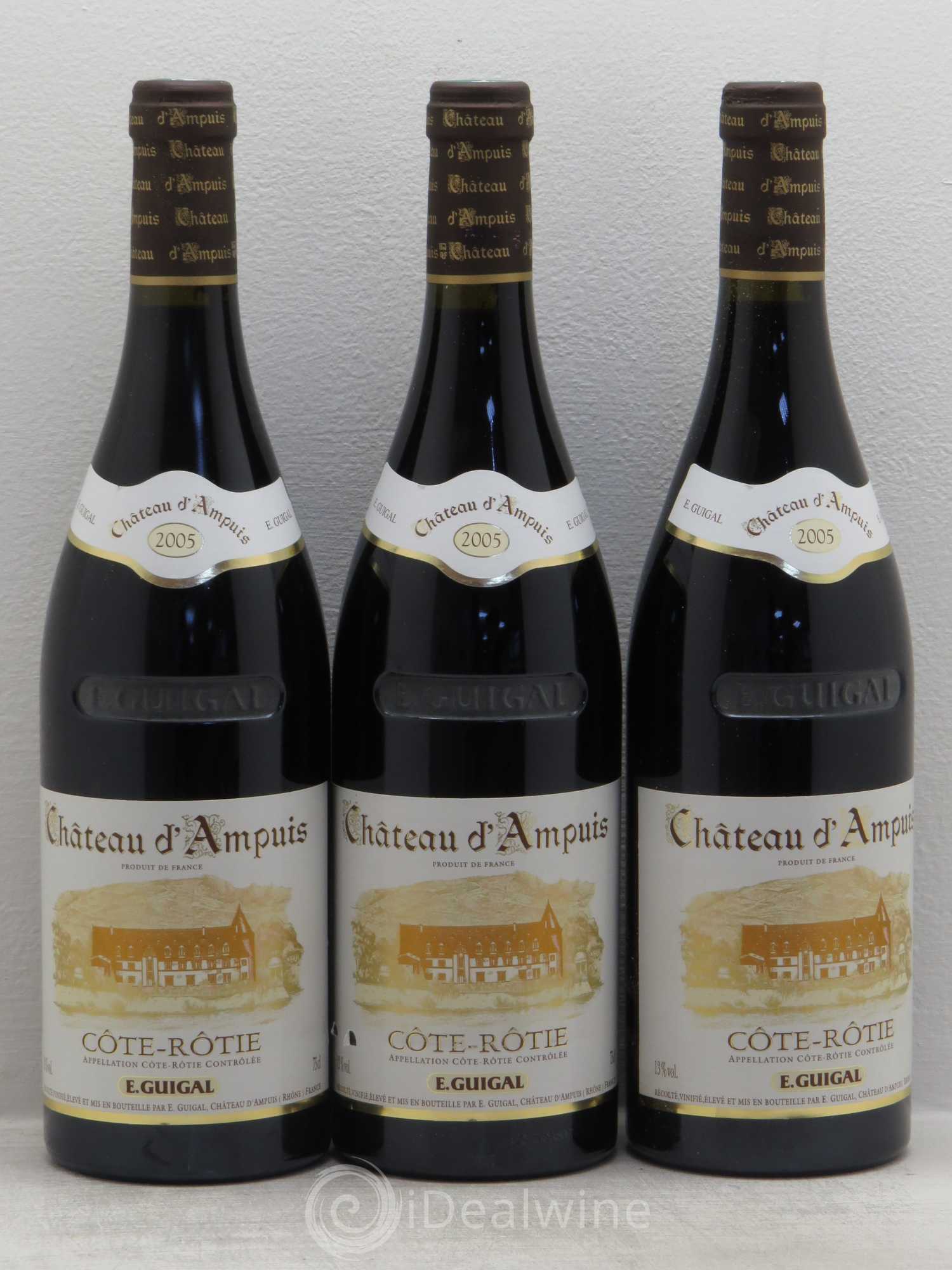 Côte-Rôtie Château d'Ampuis Guigal 2005 - Lot de 3 bouteilles - 0