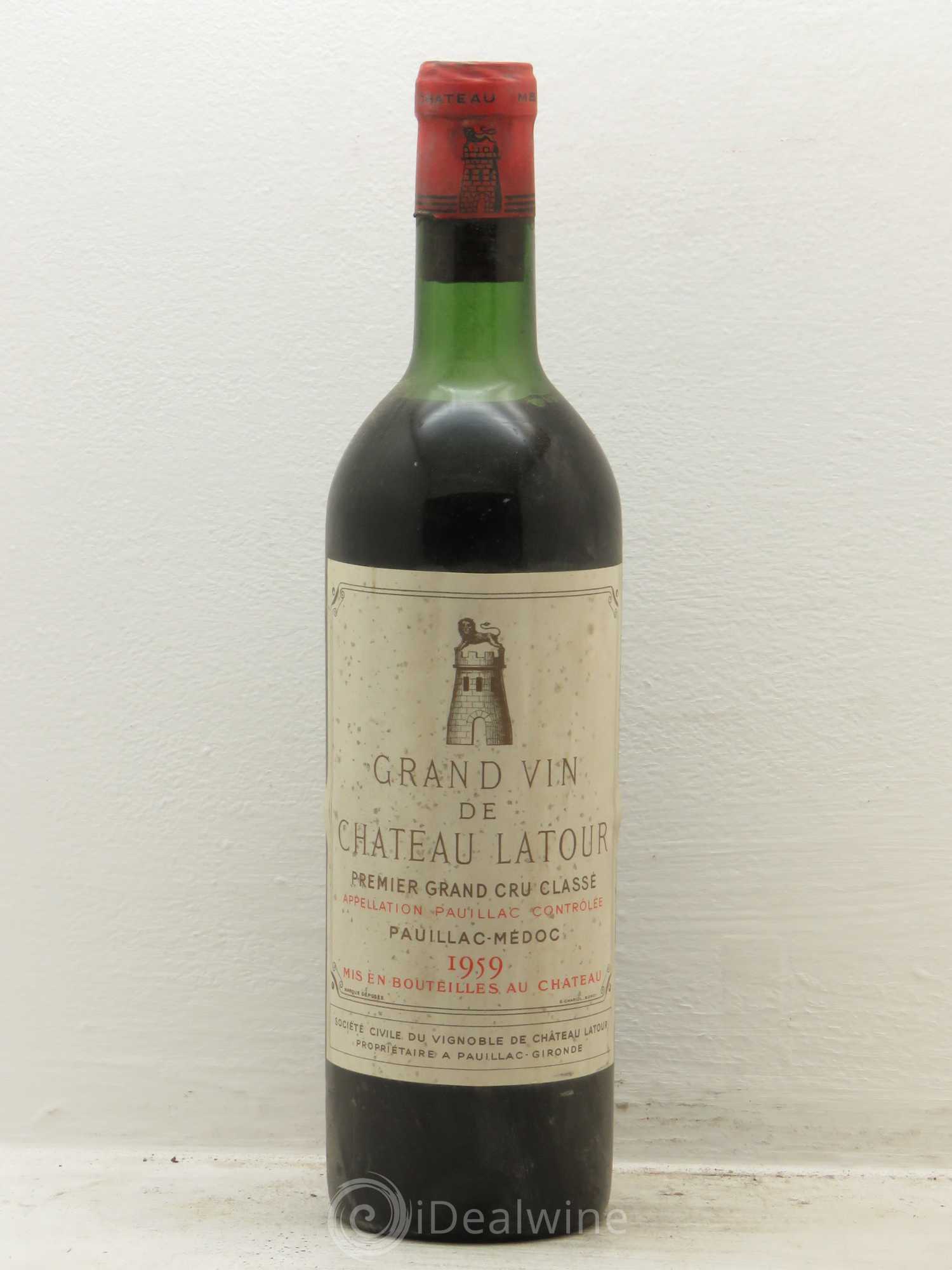 Château Latour 1er Grand Cru Classé 1959 - Lot de 1 bouteille - 0