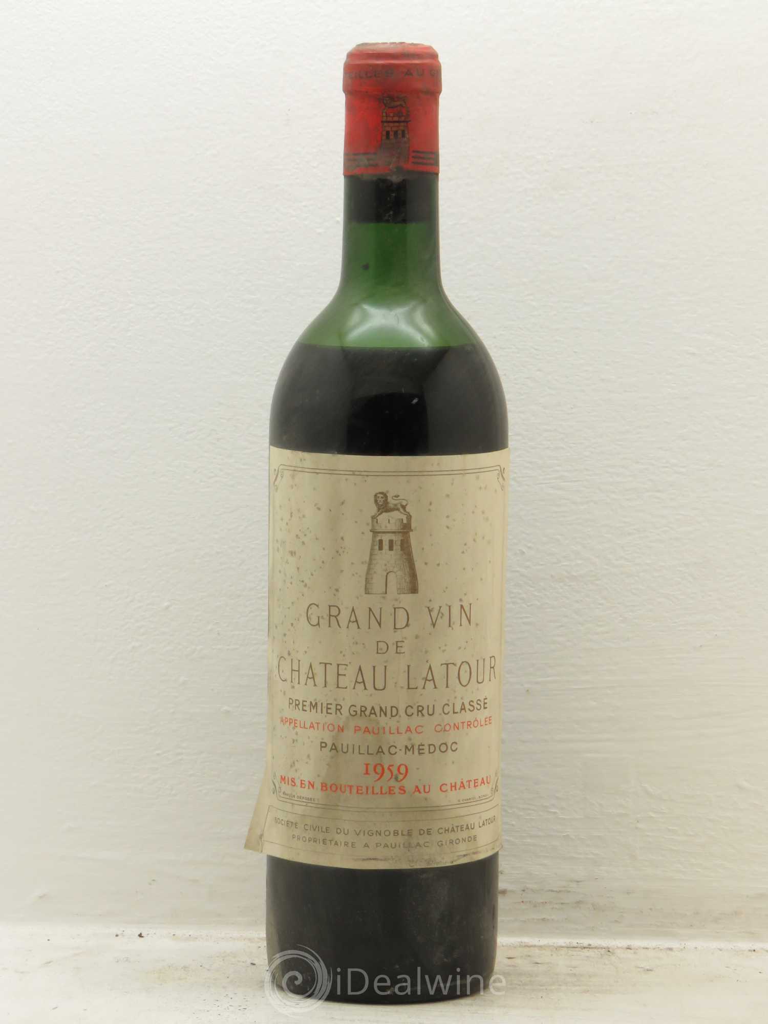 Château Latour 1er Grand Cru Classé 1959 - Lot de 1 bouteille - 0