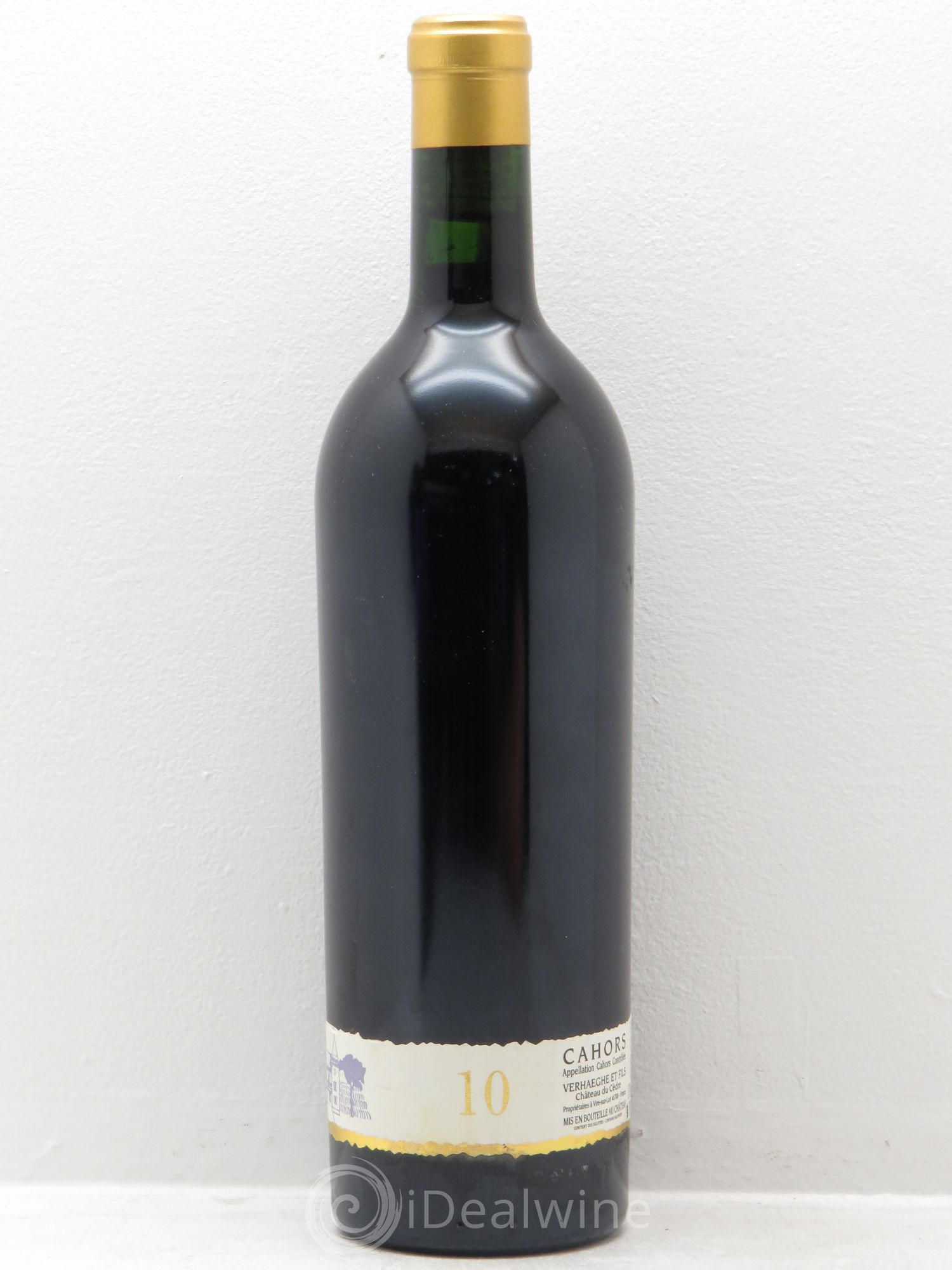 Cahors Château du Cèdre GC Pascal et Jean-Marc Verhaeghe 2010 - Lot de 1 bouteille - 1