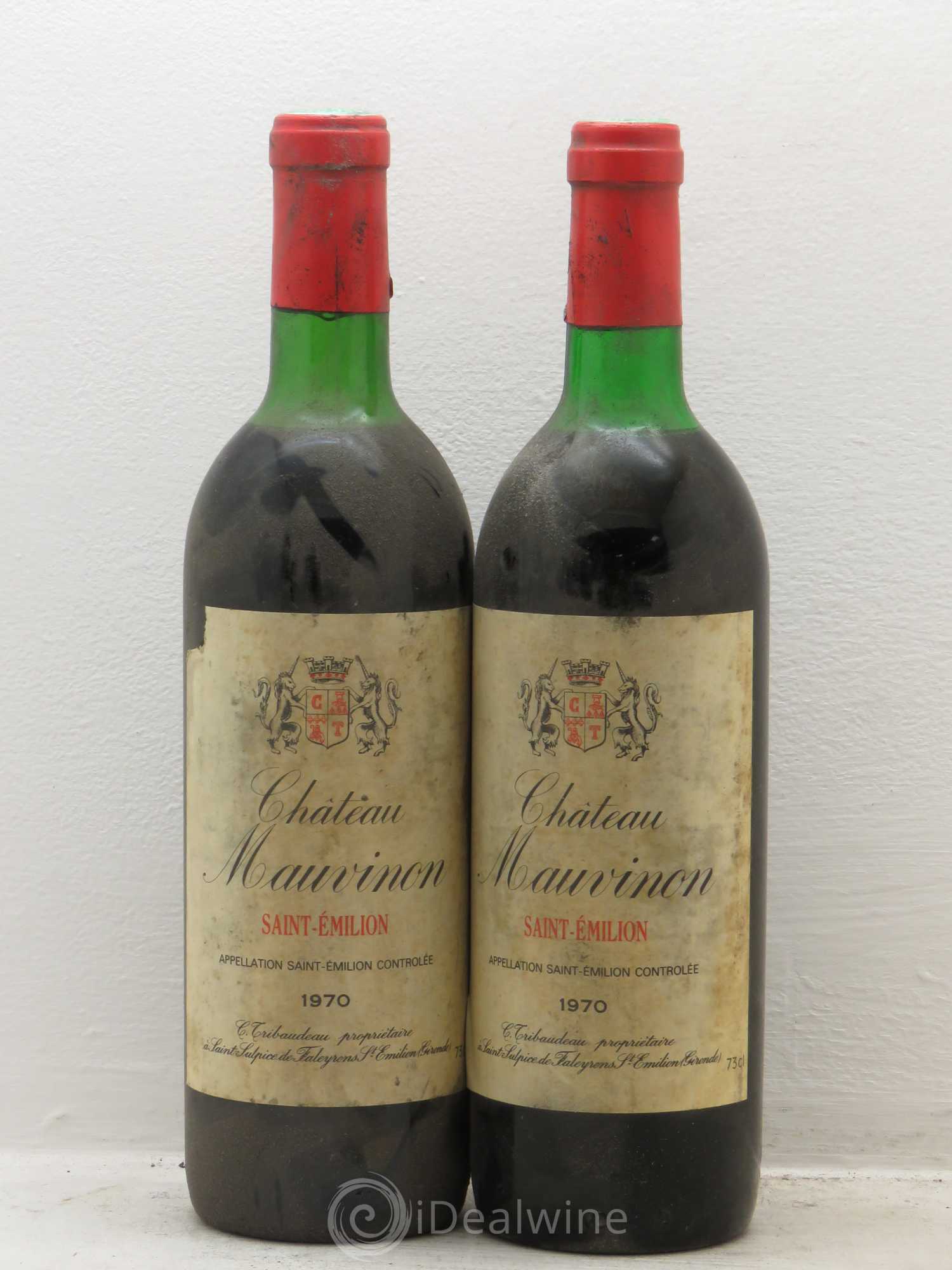 Saint-Émilion Mauvignon 1970 - Lot de 2 bouteilles - 0
