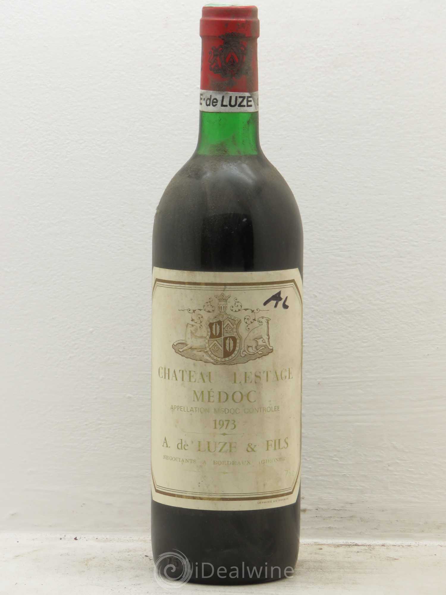 Château Lestage Cru Bourgeois 1973 - Lot de 1 bouteille - 0