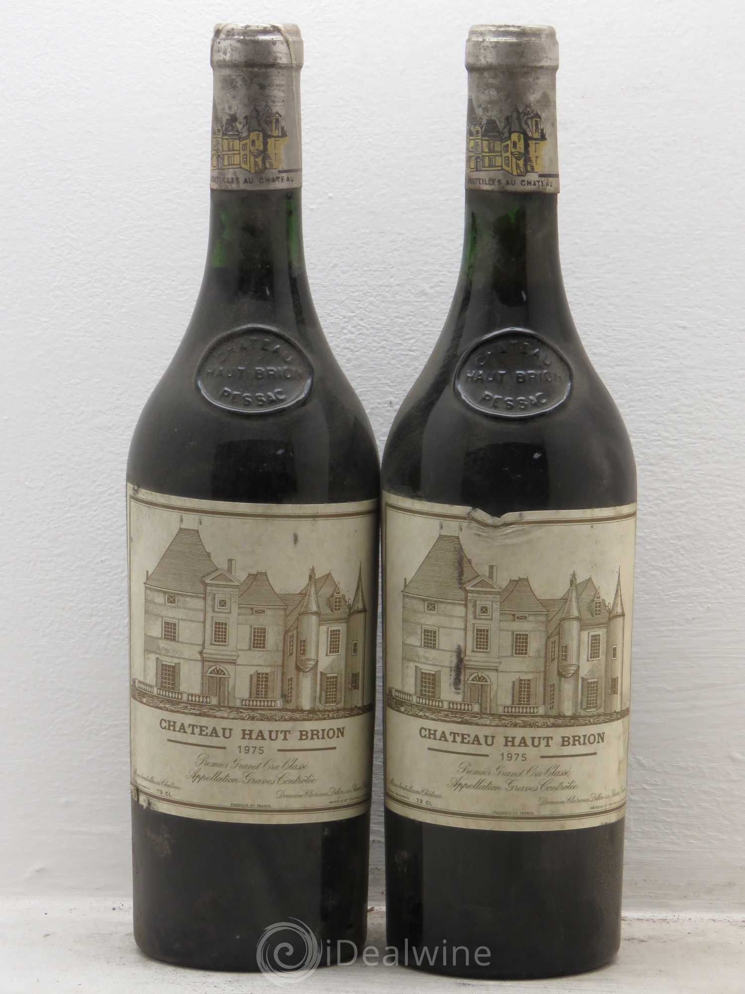 Château Haut Brion 1er Grand Cru Classé 1975 - Lot de 2 bouteilles - 0