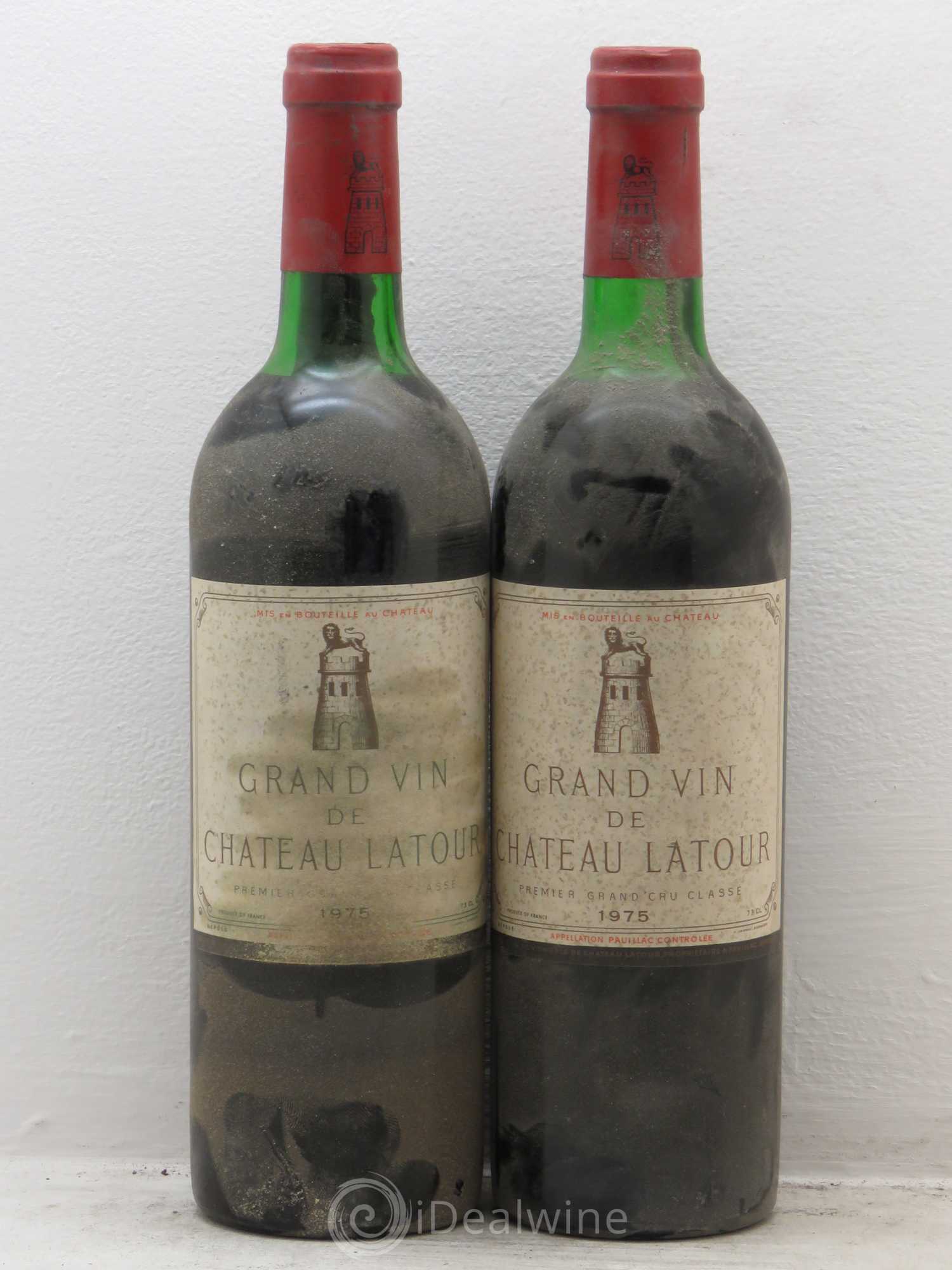 Château Latour 1er Grand Cru Classé 1975 - Lot de 2 bouteilles - 0