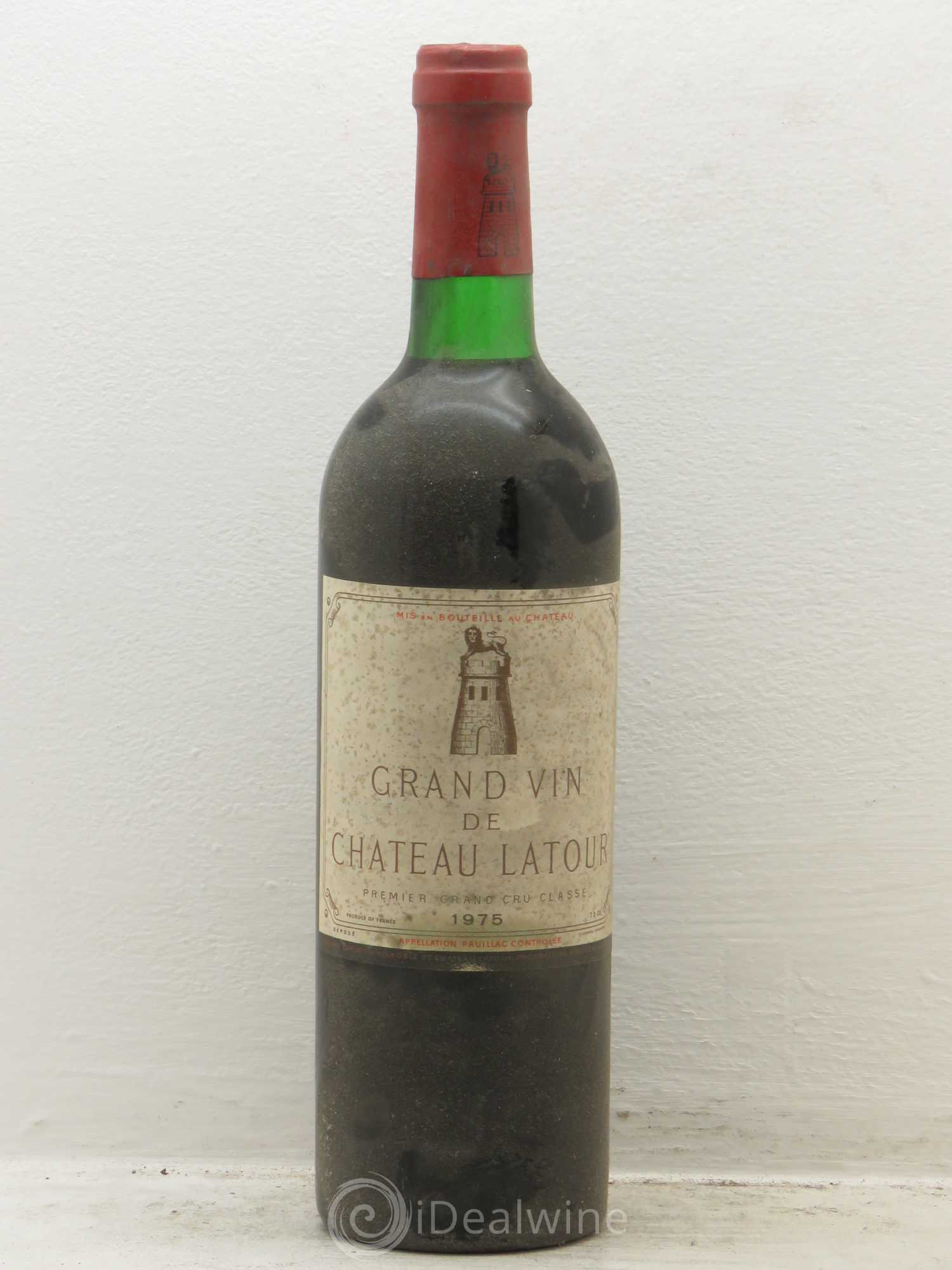 Château Latour 1er Grand Cru Classé 1975 - Lot de 1 bouteille - 0
