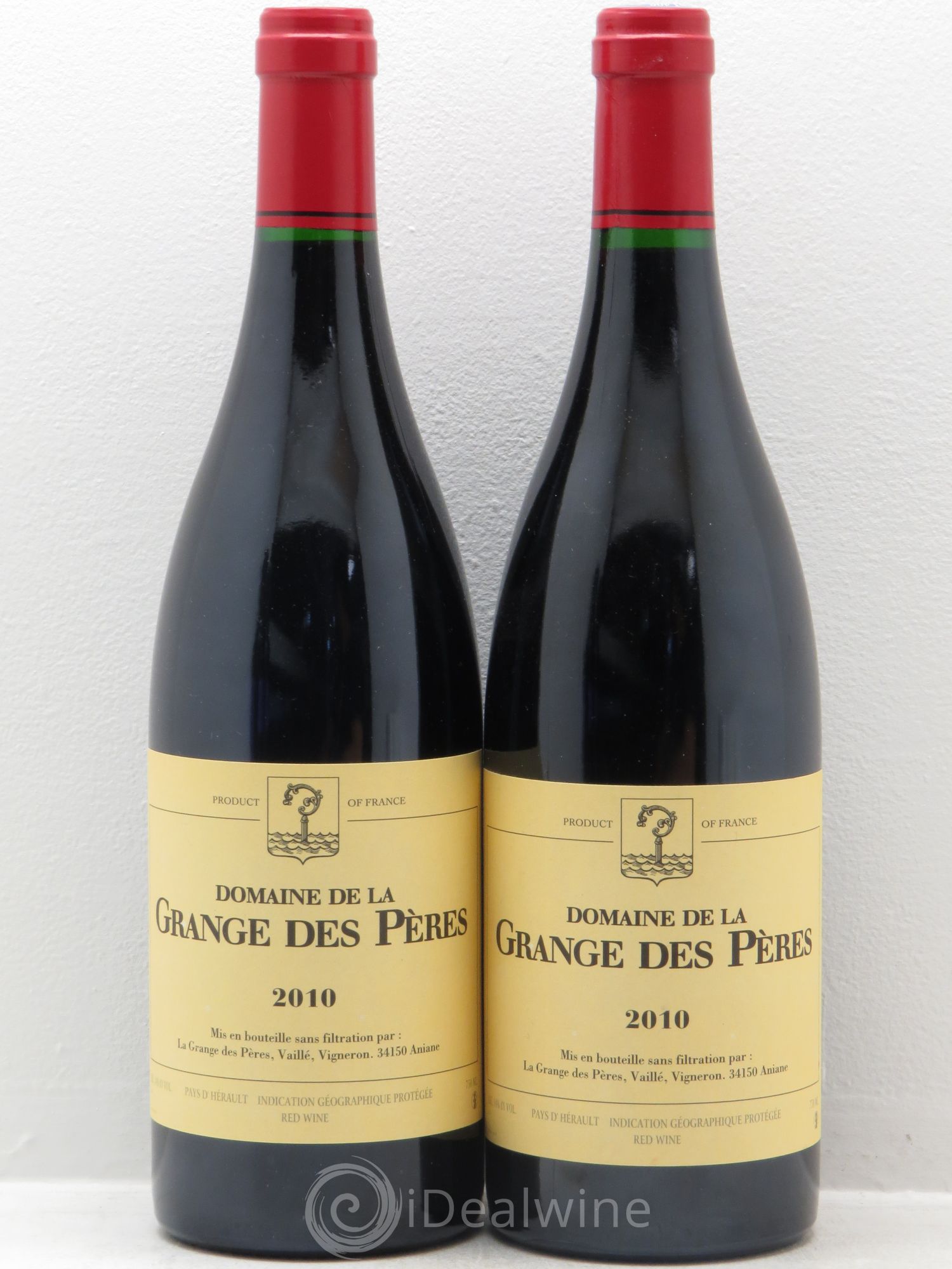 Pays d'Hérault Grange des Pères Laurent Vaillé 2010 - Lot de 2 bouteilles - 0