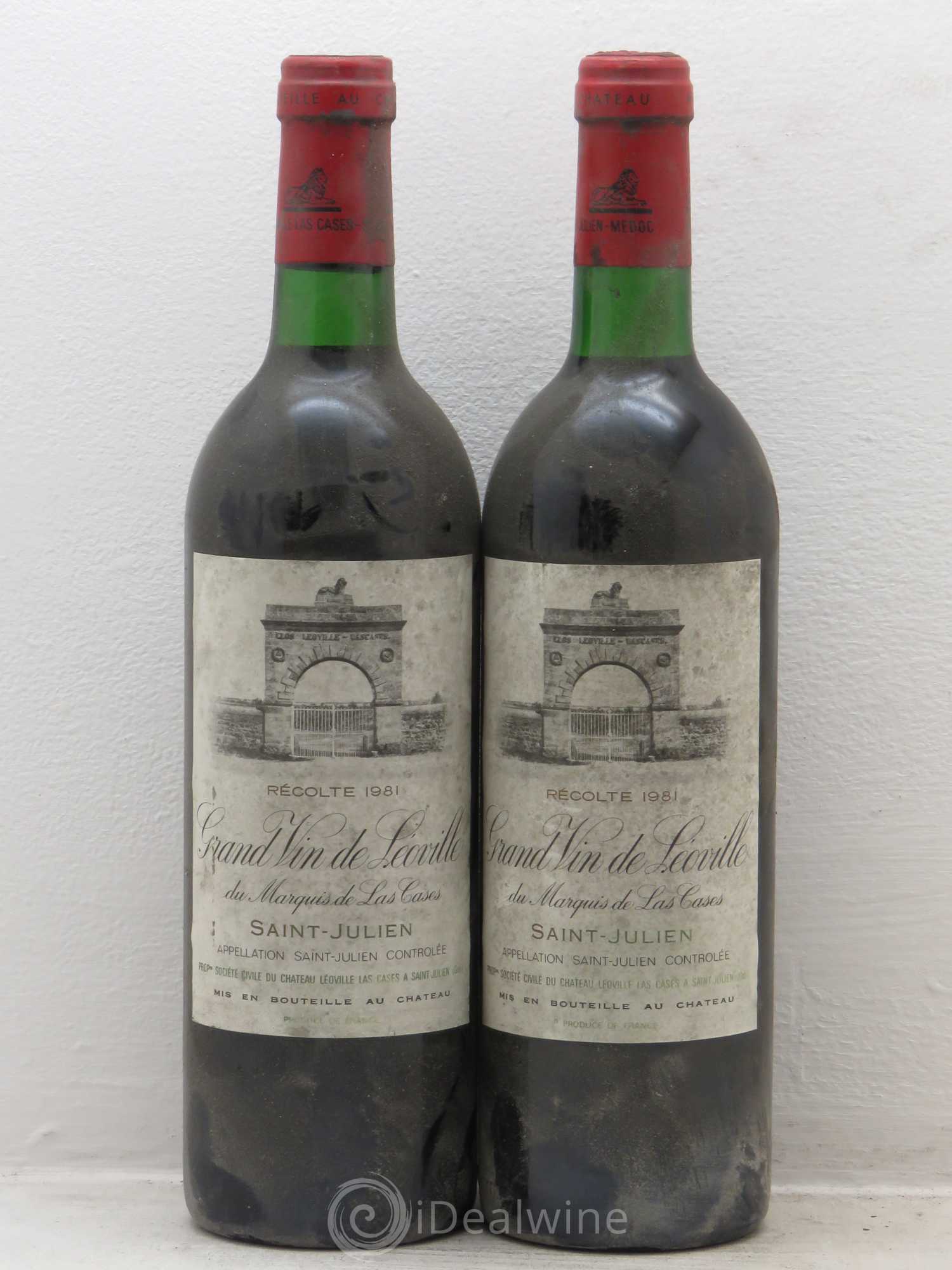 Château Léoville Las Cases 2ème Grand Cru Classé 1981 - Lot de 2 bouteilles - 0