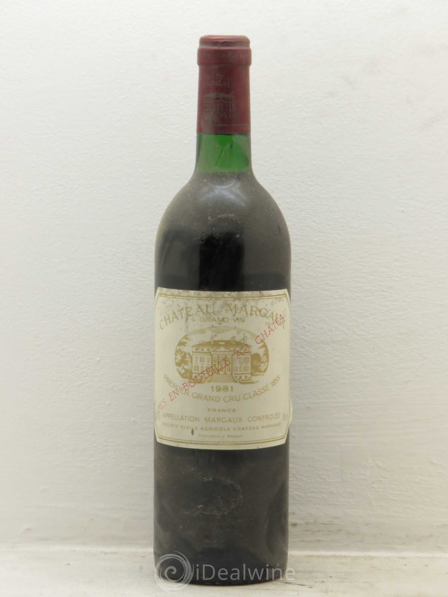 Château Margaux 1er Grand Cru Classé 1981 - Lot de 1 bouteille - 0