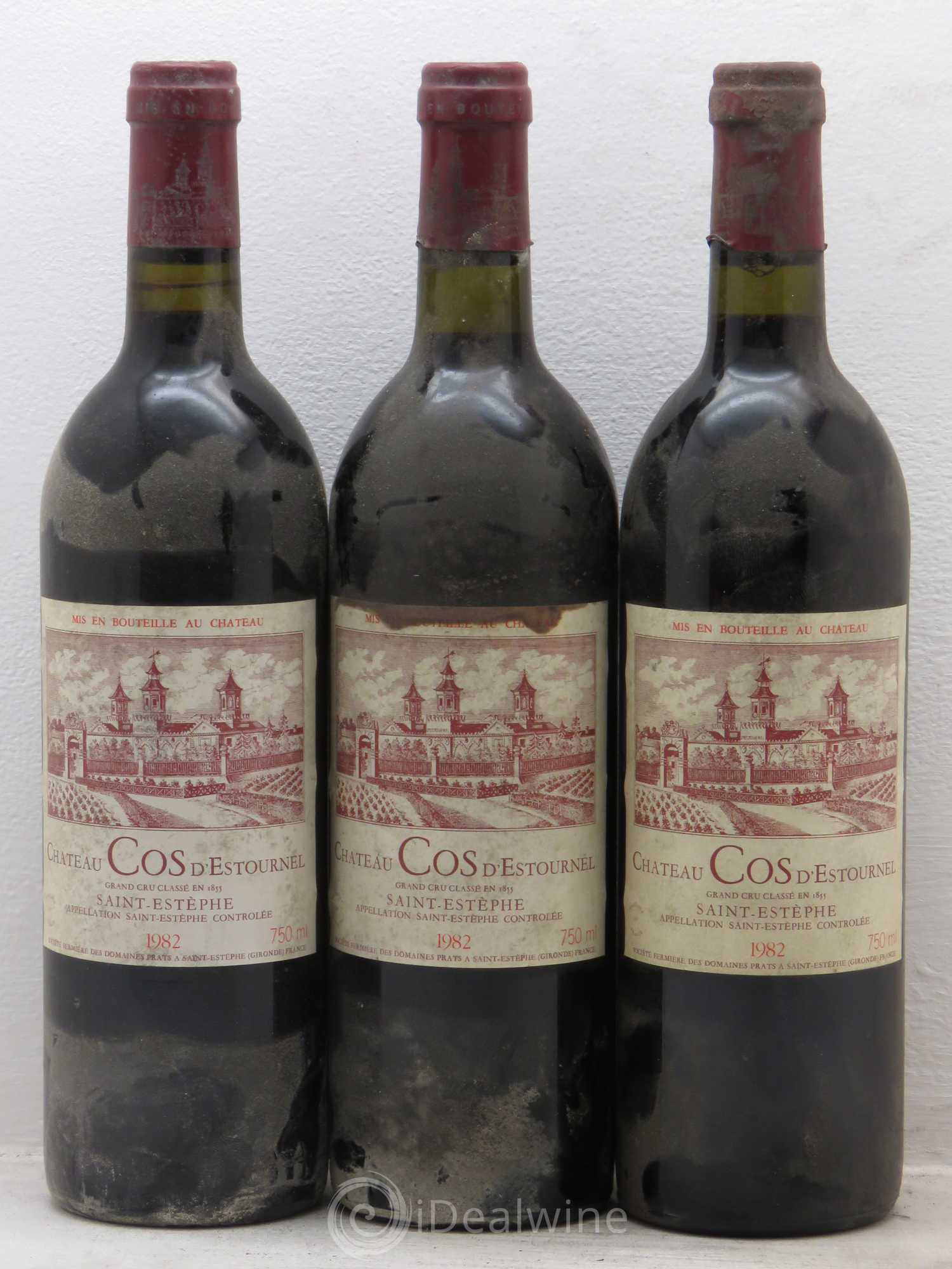 Cos d'Estournel 2ème Grand Cru Classé 1982 - Lot de 3 bouteilles - 0