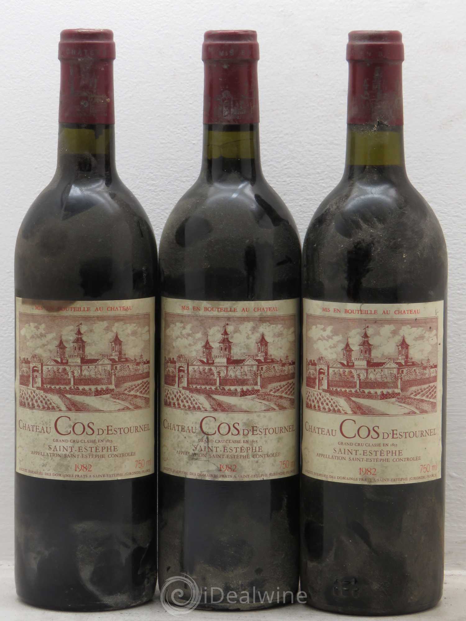 Cos d'Estournel 2ème Grand Cru Classé 1982 - Lot de 3 bouteilles - 0
