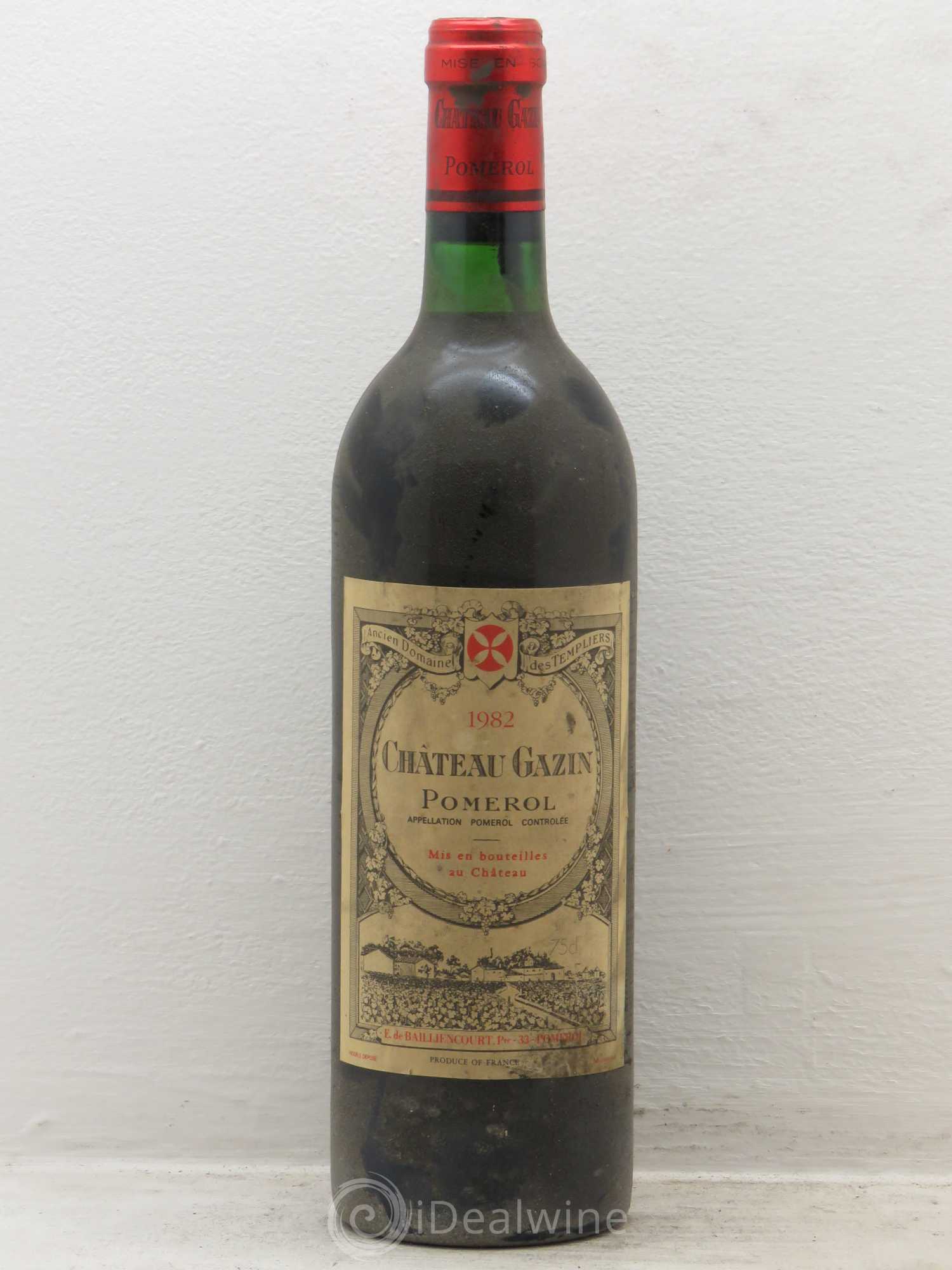 Château Gazin 1982 - Lot de 1 bouteille - 0